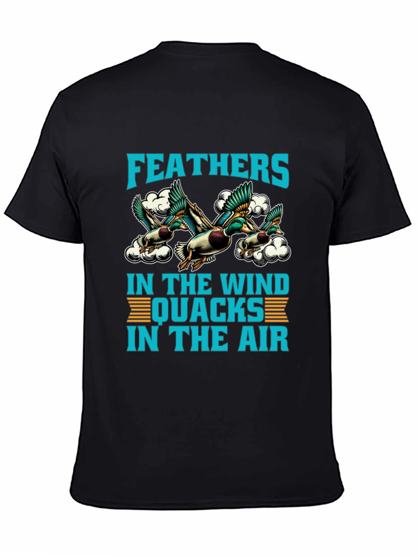 Feathers in the Wind Duck Graphic T-Shirt
