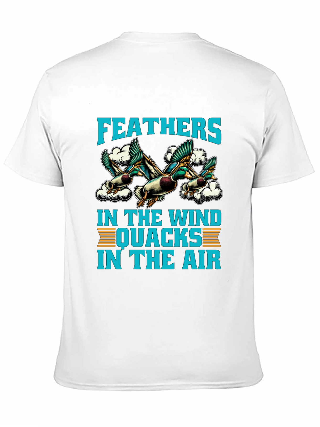 Feathers in the Wind Duck Graphic T-Shirt