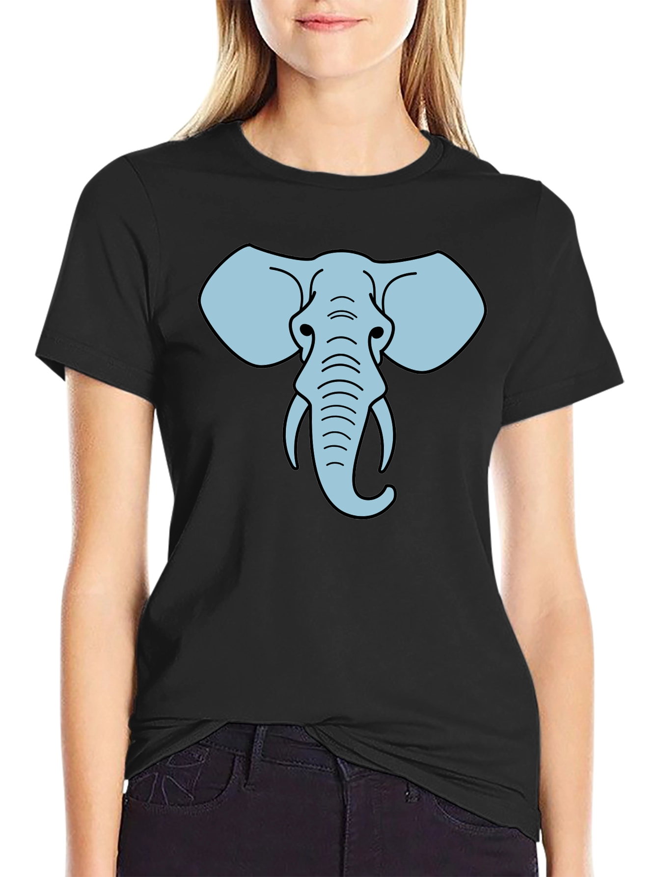 Elephant Graphic T-Shirt - Unisex Crew Neck Tee