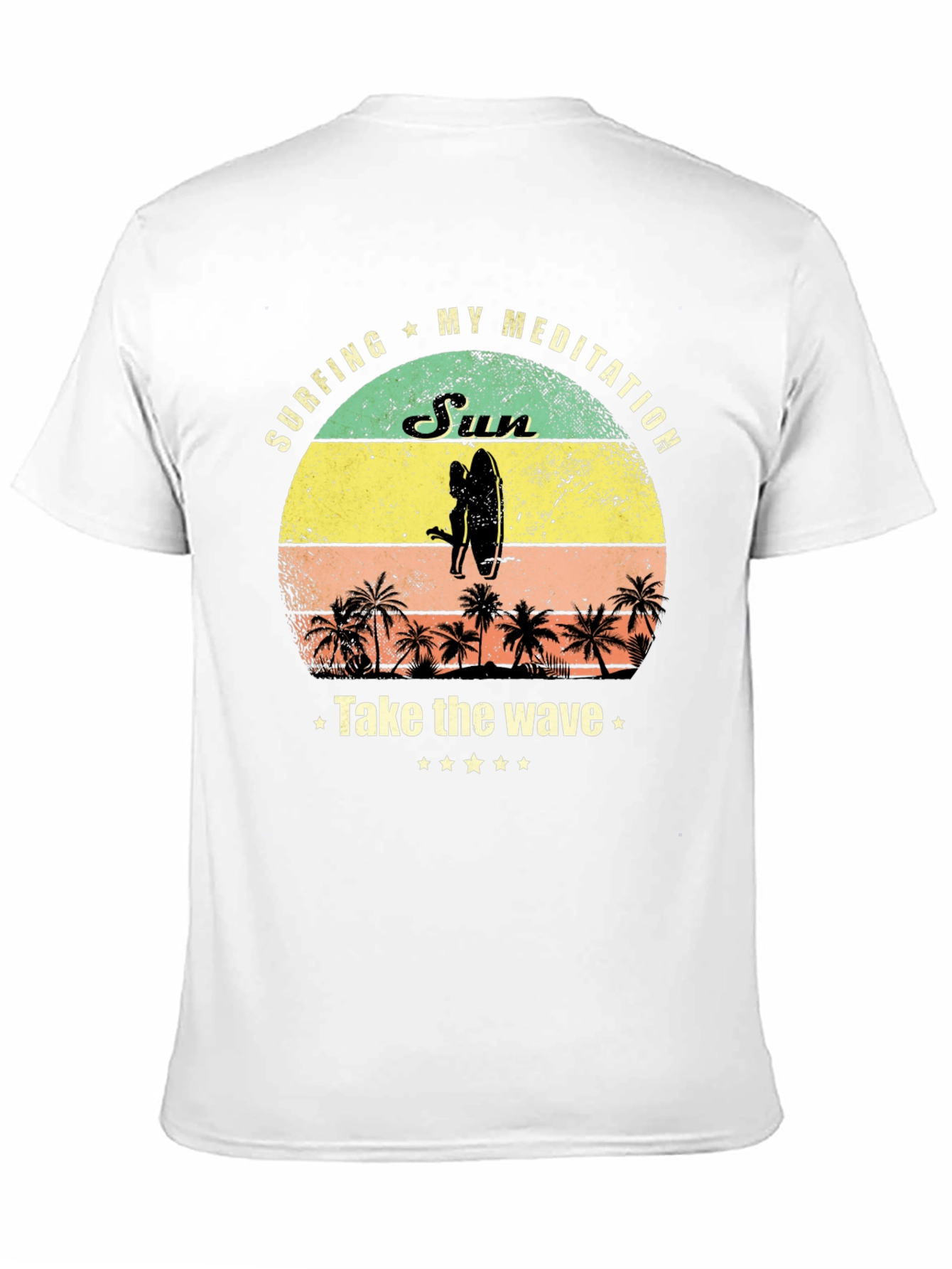 Surfing Meditation Graphic Tee