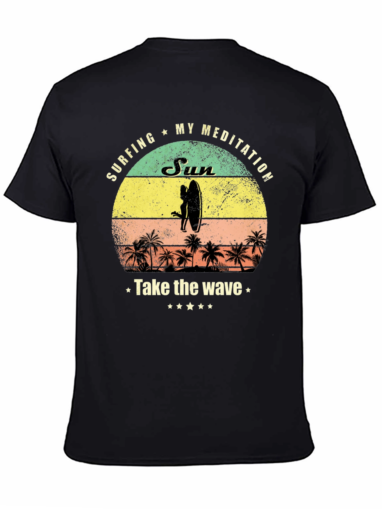 Surfing Meditation Graphic Tee
