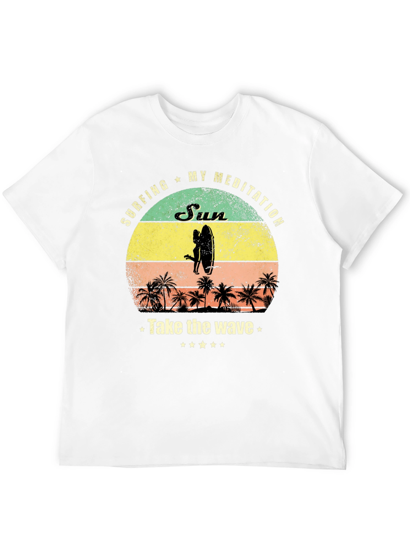 Surfing Meditation Graphic Tee
