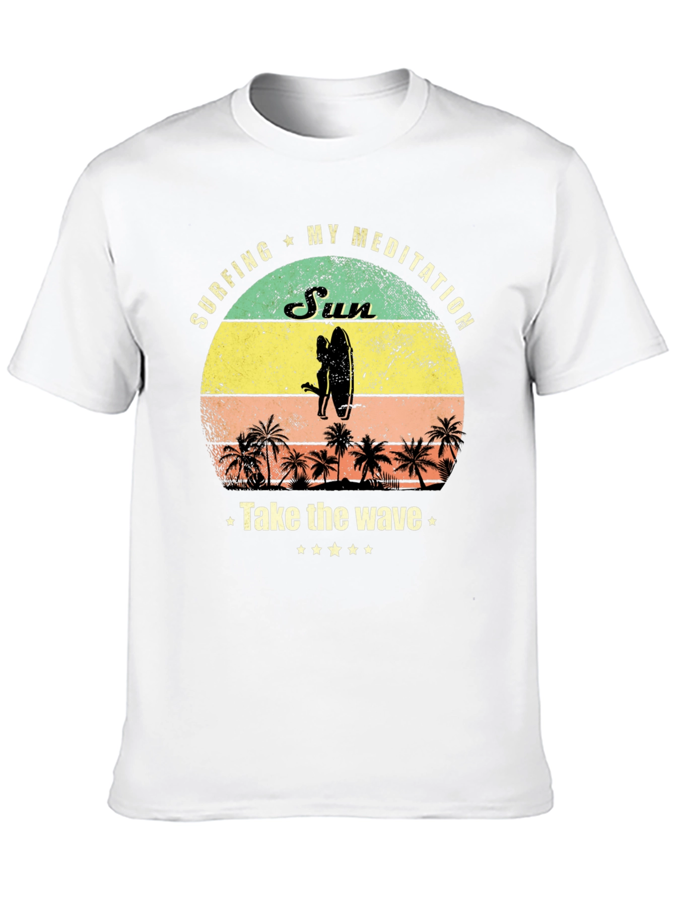 Surfing Meditation Graphic Tee