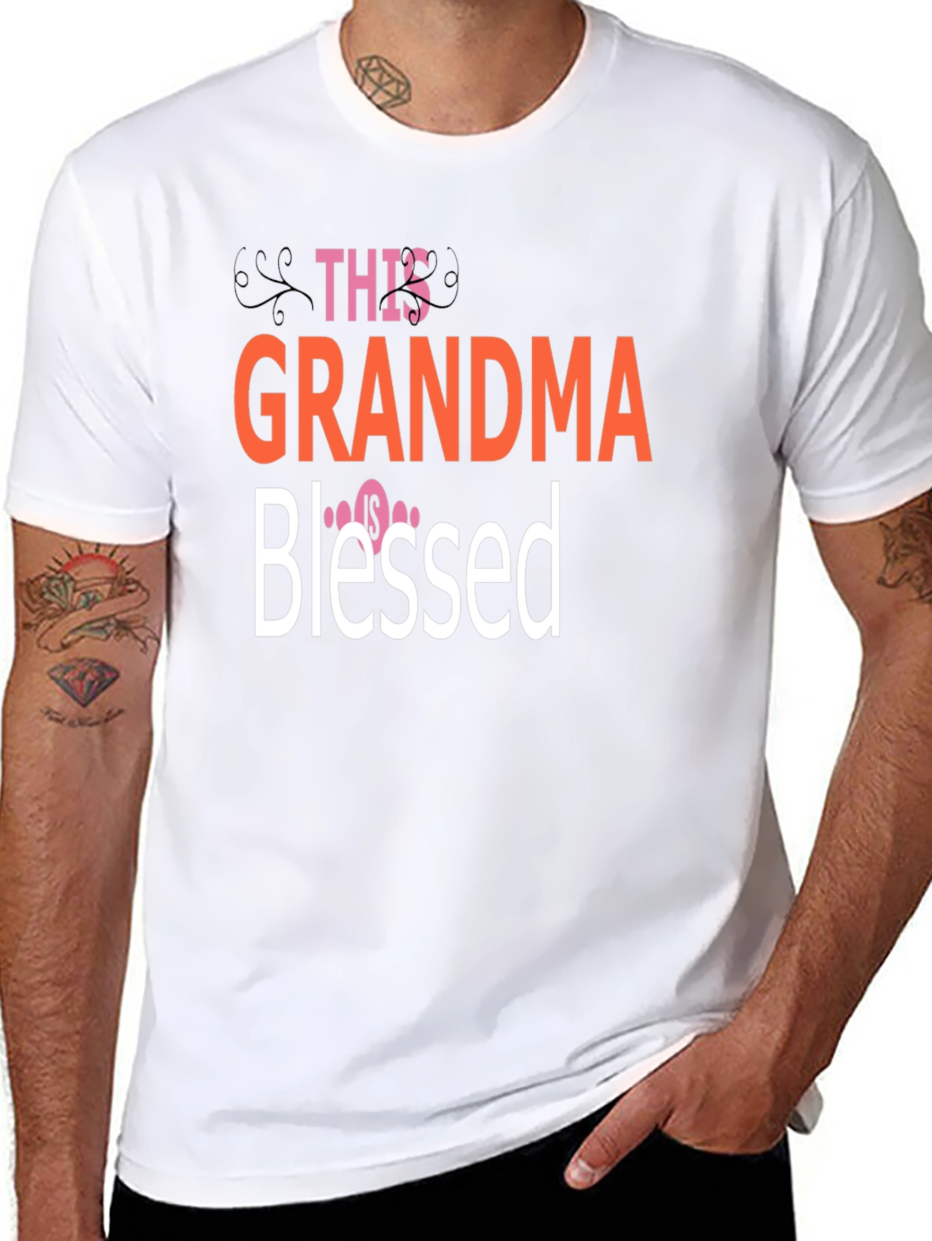 Grandma Blessed Graphic T-Shirt