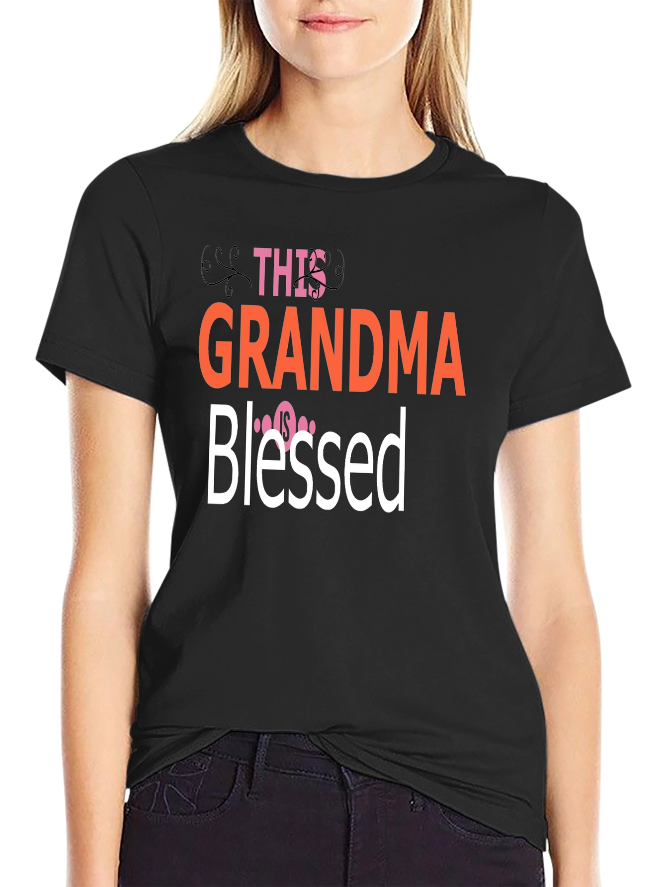Grandma Blessed Graphic T-Shirt
