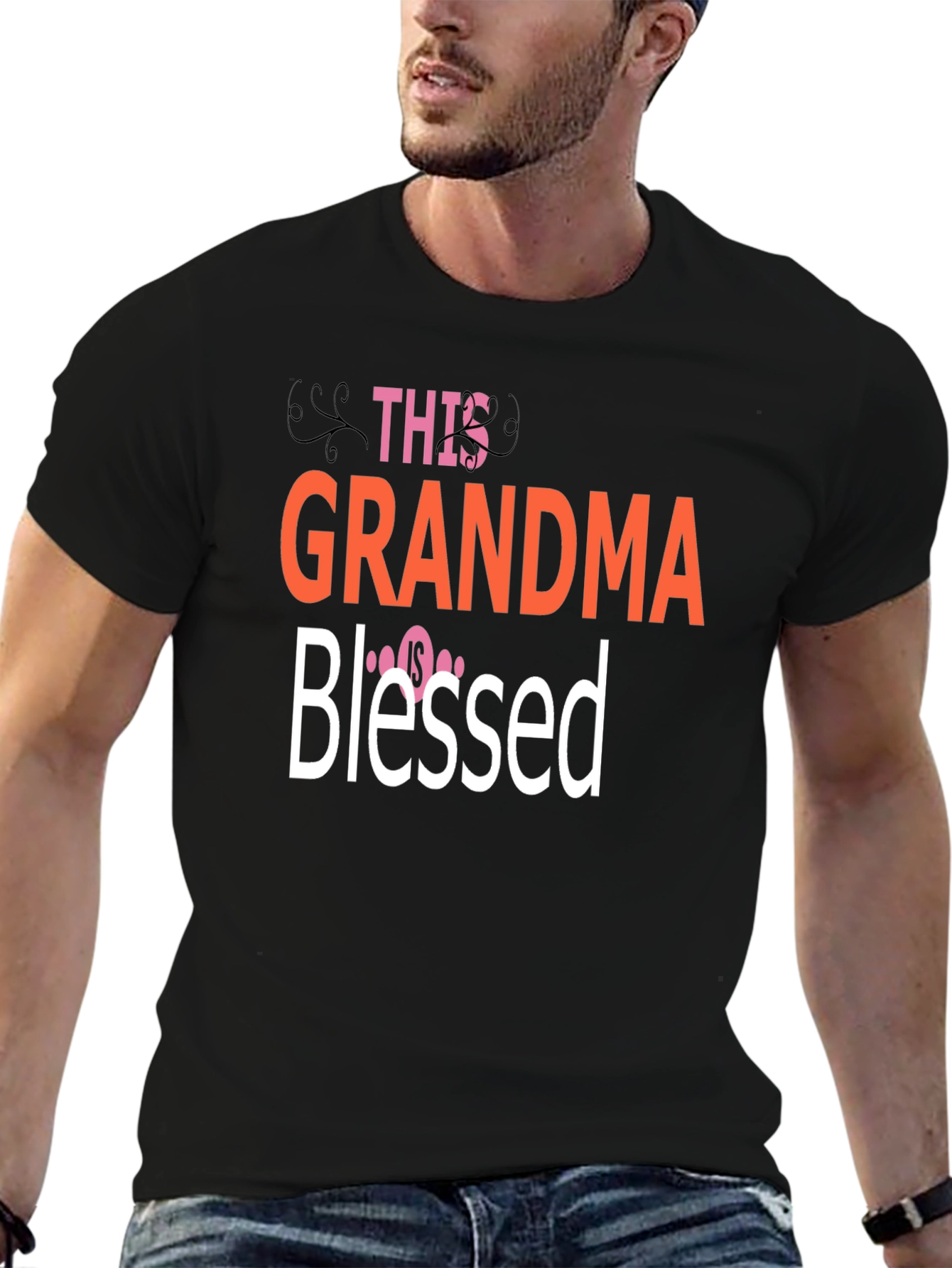 Grandma Blessed Graphic T-Shirt