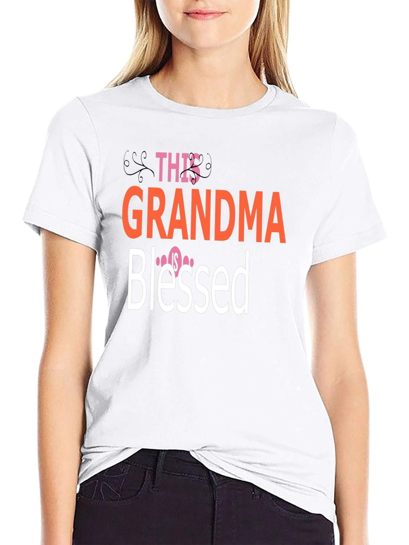 Grandma Blessed Graphic T-Shirt