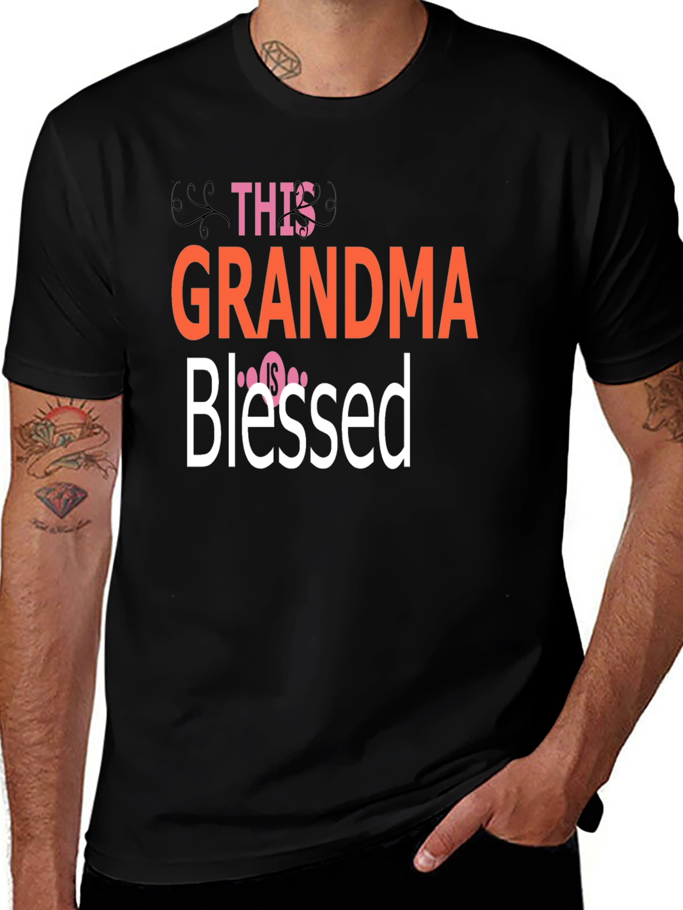 Grandma Blessed Graphic T-Shirt