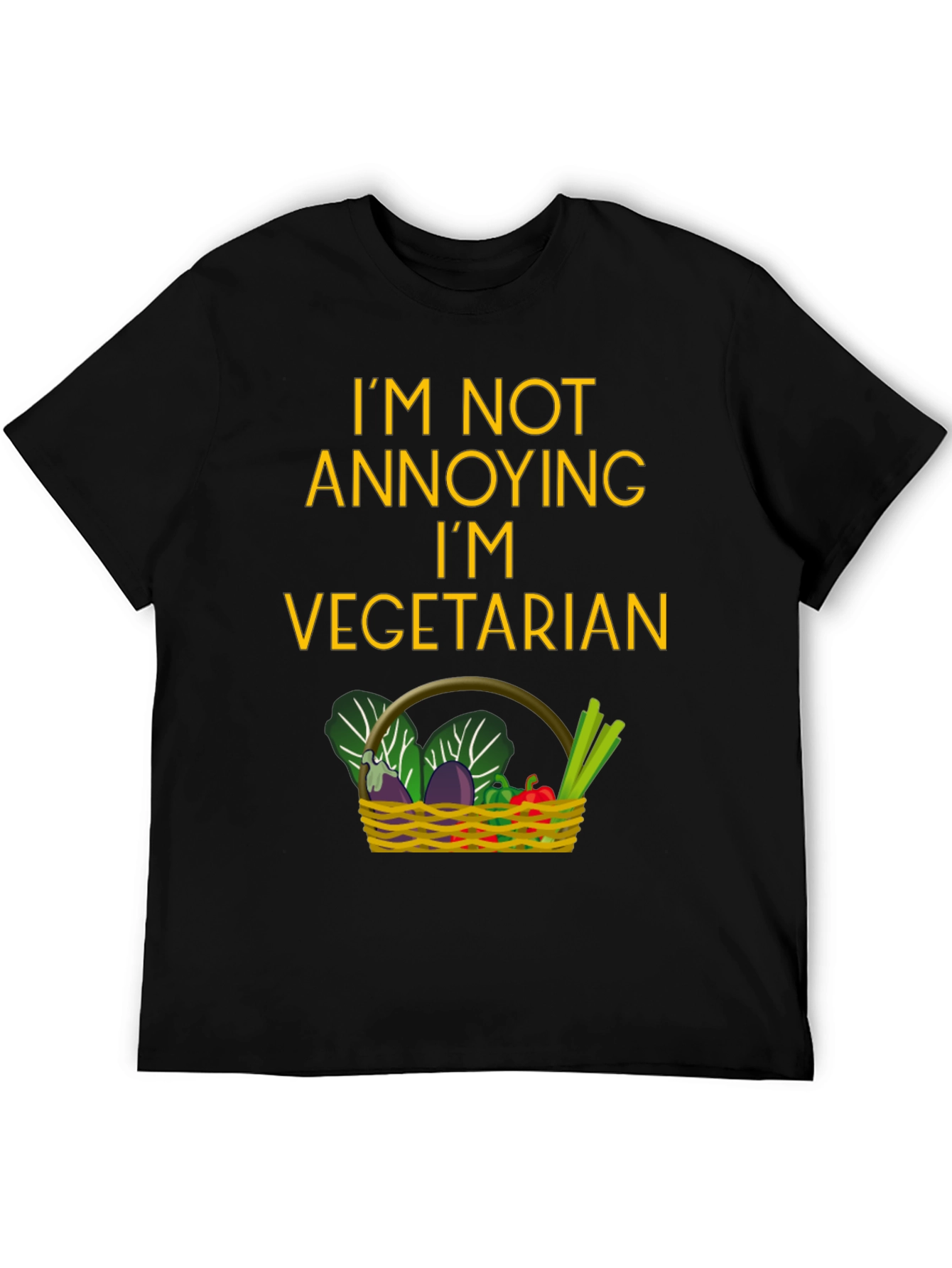 Vegetarian T-Shirt - Funny Slogan Tee