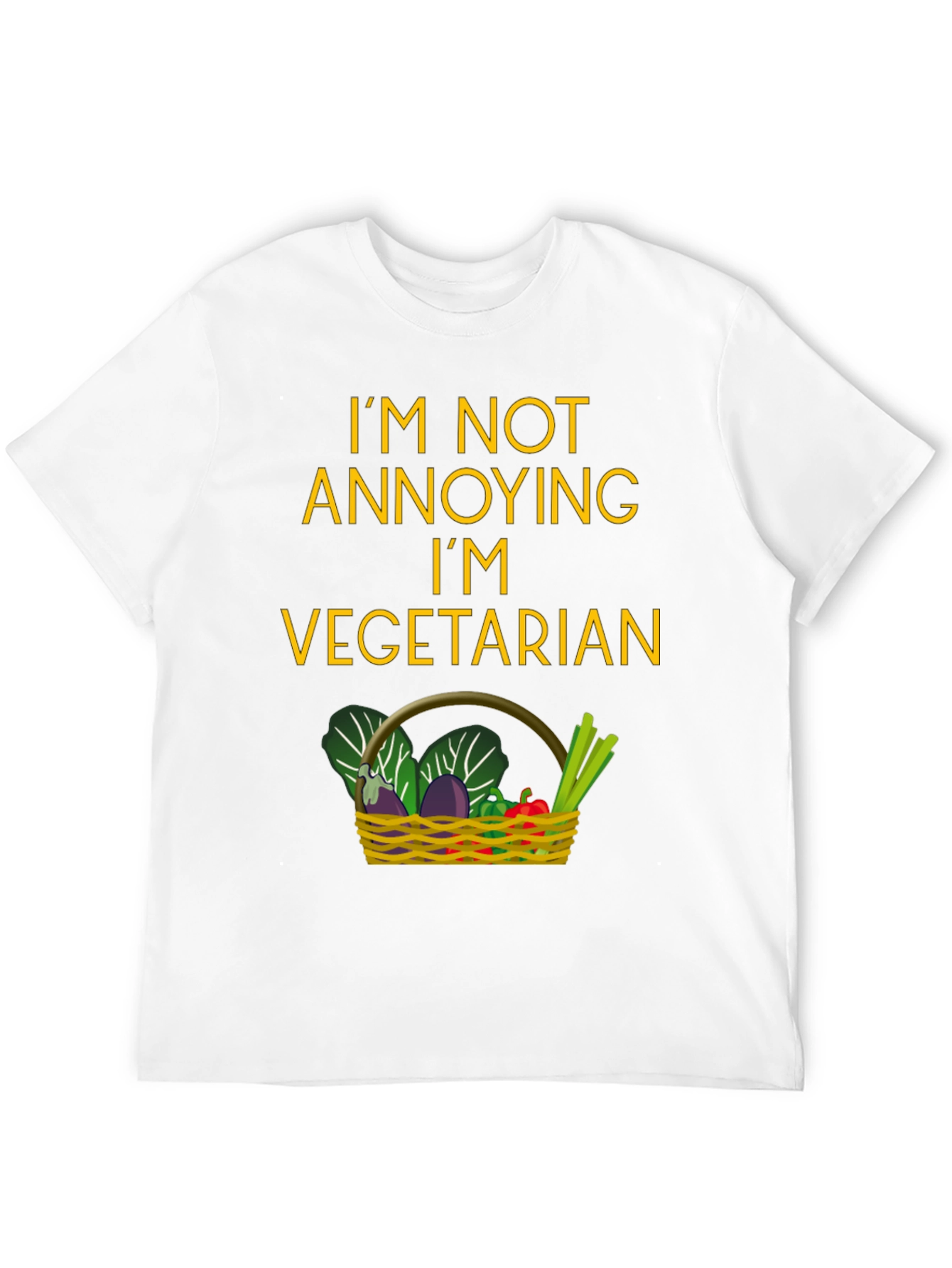 Vegetarian T-Shirt - Funny Slogan Tee