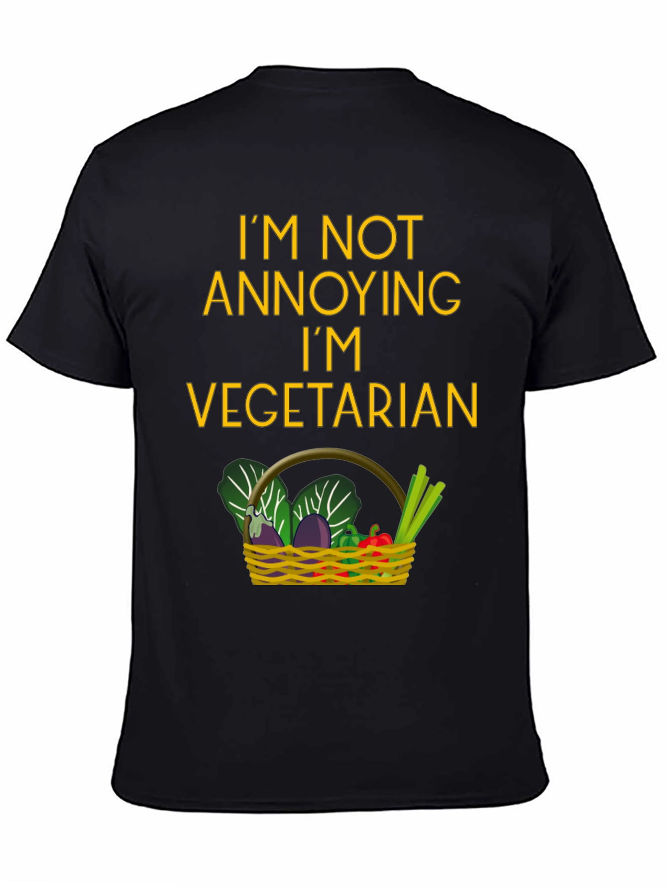 Vegetarian T-Shirt - Funny Slogan Tee