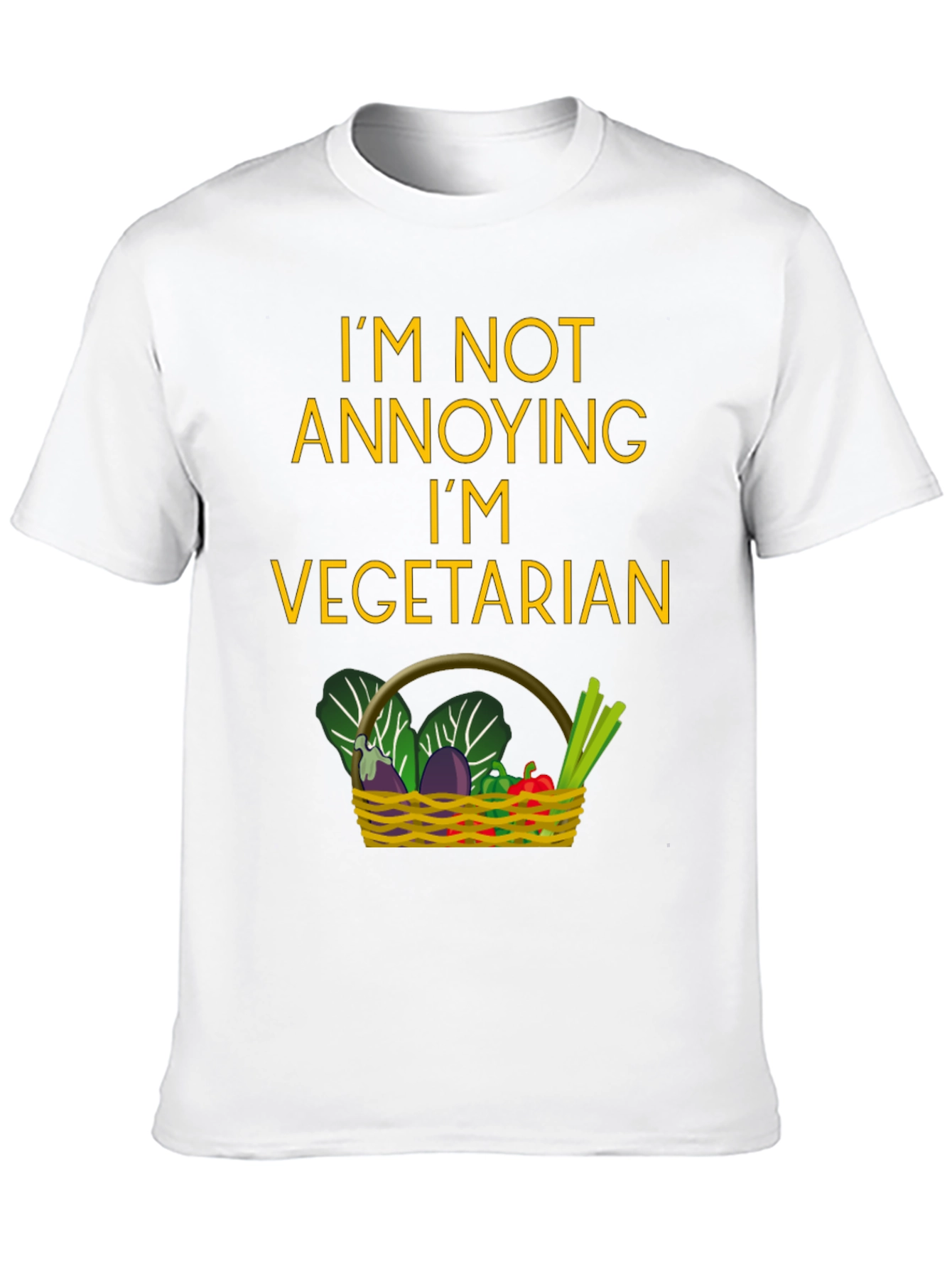 Vegetarian T-Shirt - Funny Slogan Tee