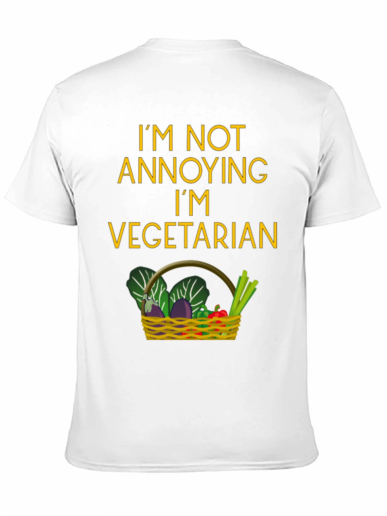 Vegetarian T-Shirt - Funny Slogan Tee