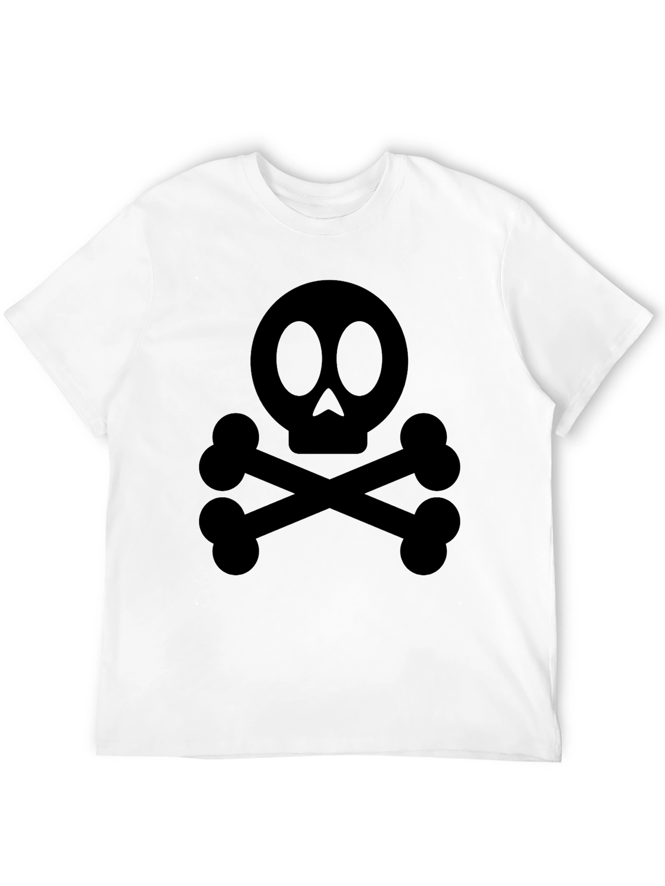 Skull & Crossbones Graphic Tee - Classic Black T-Shirt