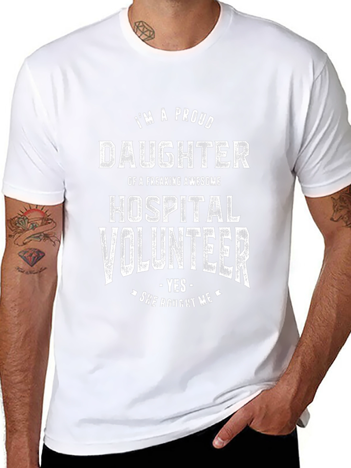 Proud Daughter of a Hospital Volunteer Graphic T-Shirt