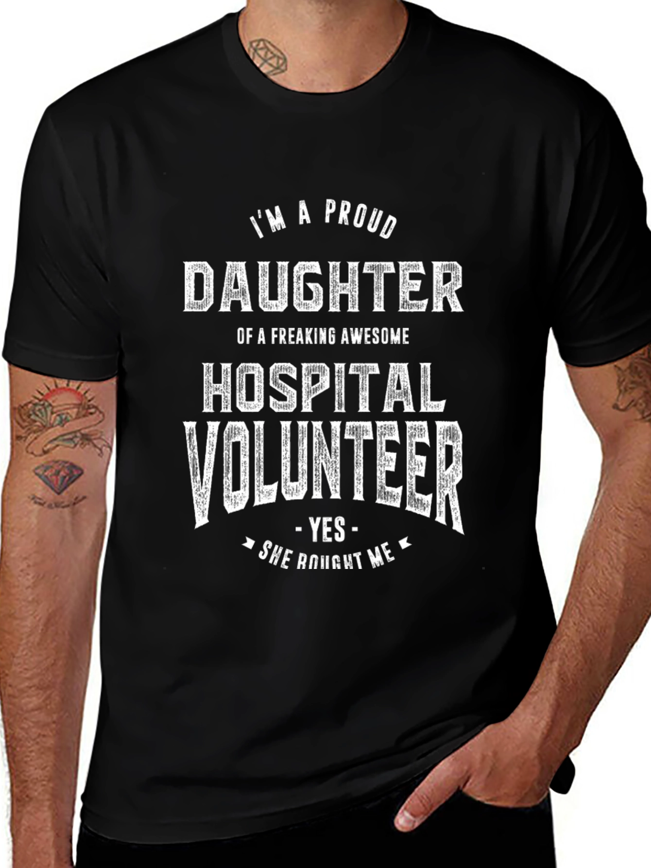 Proud Daughter of a Hospital Volunteer Graphic T-Shirt