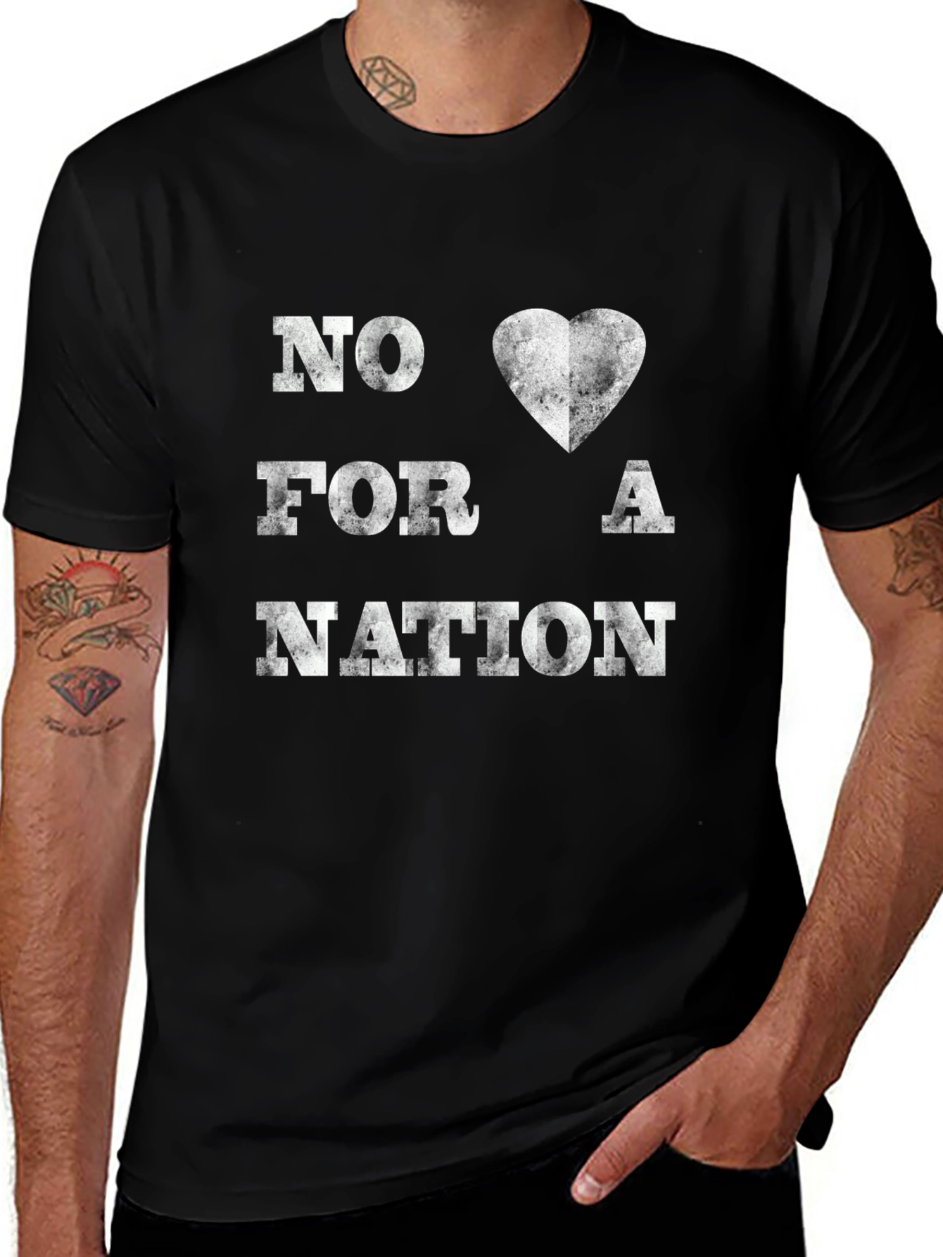 No Love For A Nation Graphic T-Shirt