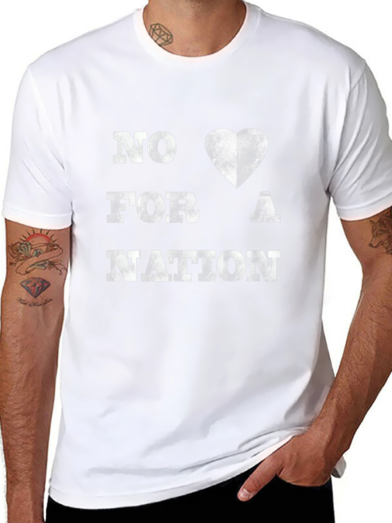 No Love For A Nation Graphic T-Shirt