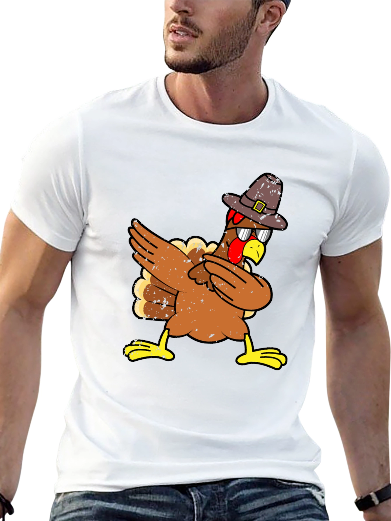 Dabbing Turkey Thanksgiving T-Shirt