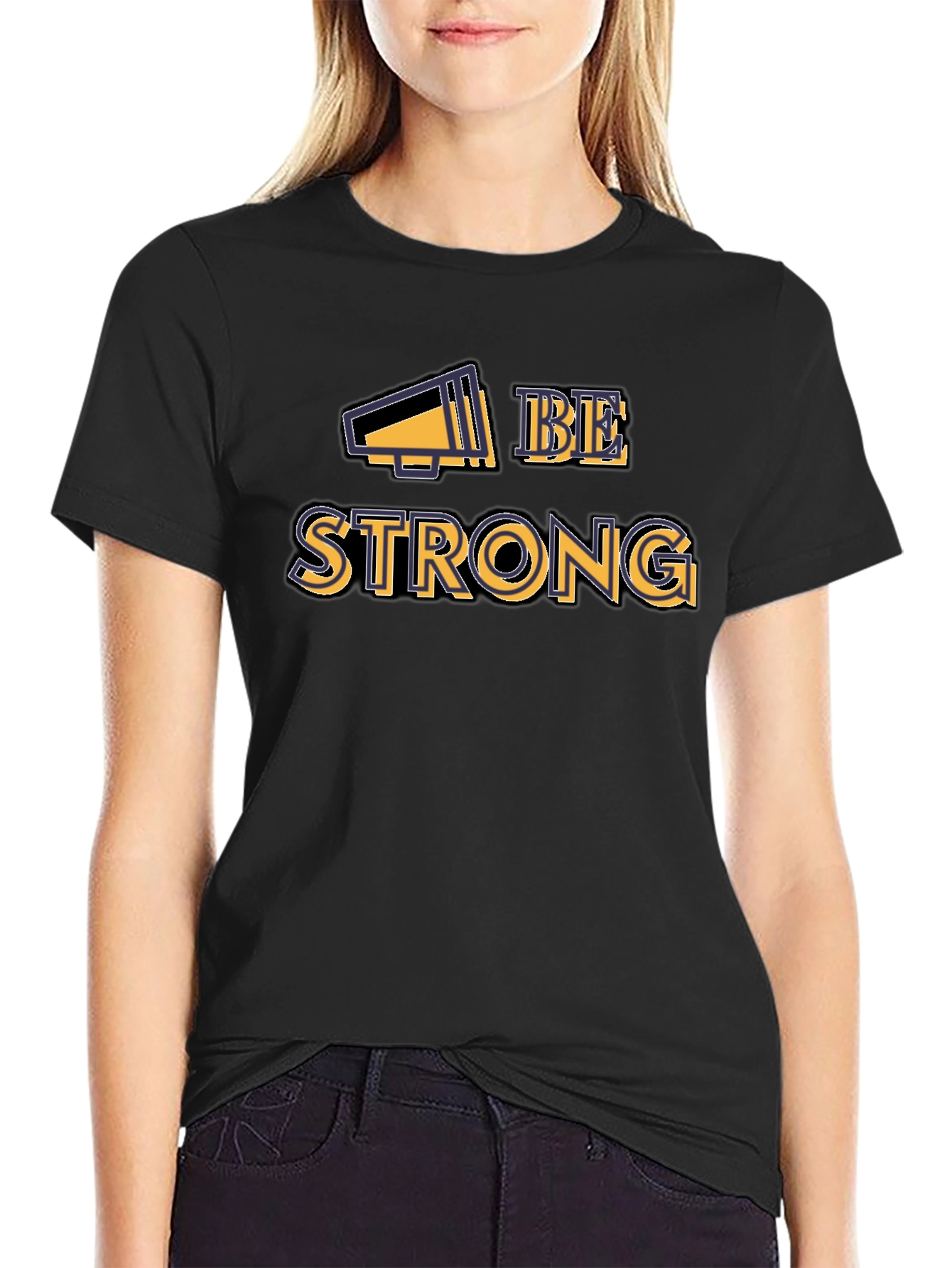 Be Strong Graphic Tee - Motivational Shirt