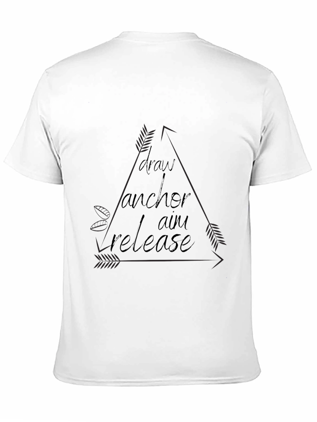 Archery Arrow Steps Black Graphic T-Shirt