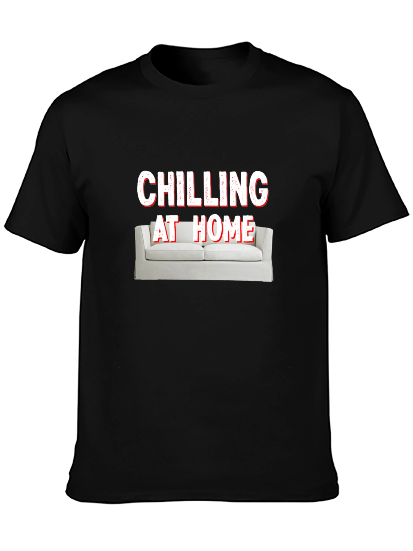 Chilling at Home Graphic Tee - Relaxed Comfort