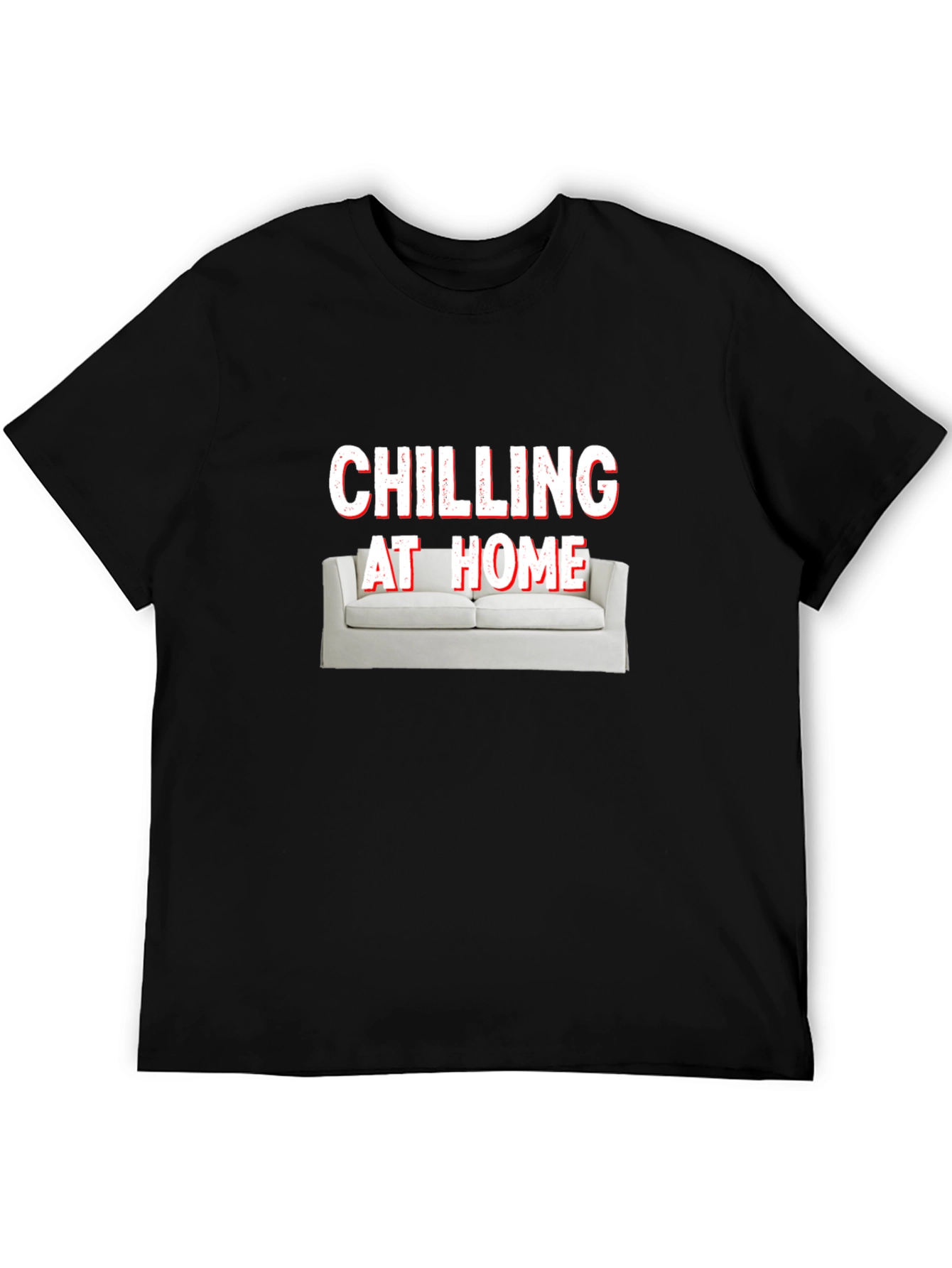 Chilling at Home Graphic Tee - Relaxed Comfort
