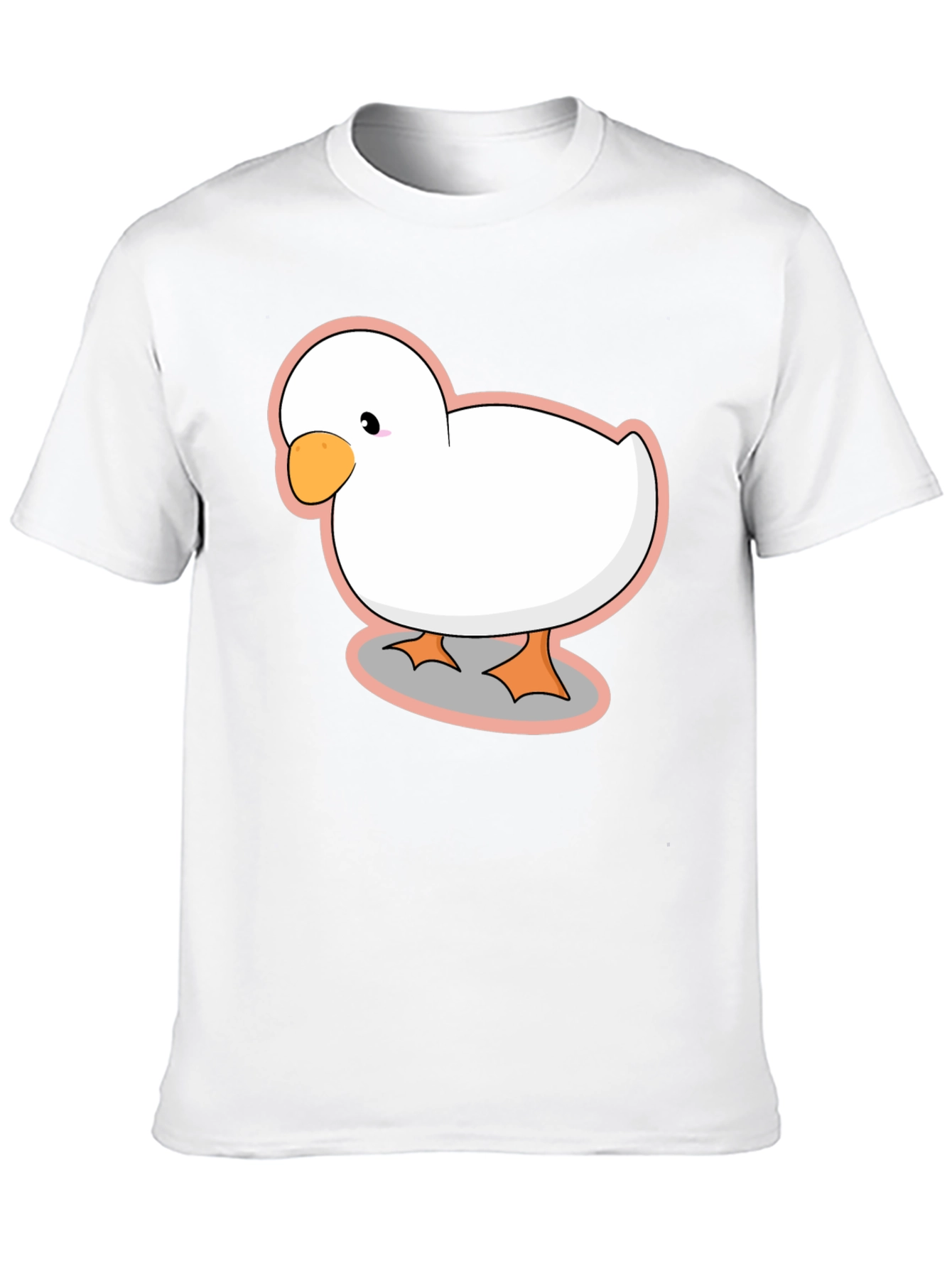 Duck Cartoon Black T-Shirt