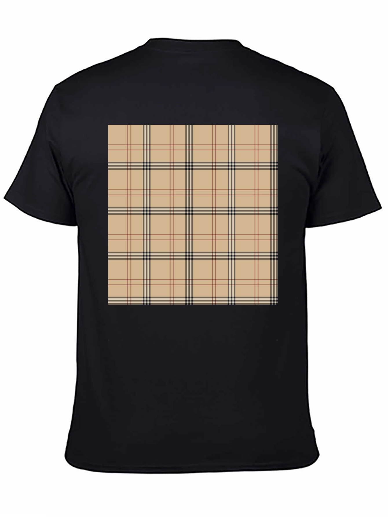 Plaid Patterned Stylish T-Shirt