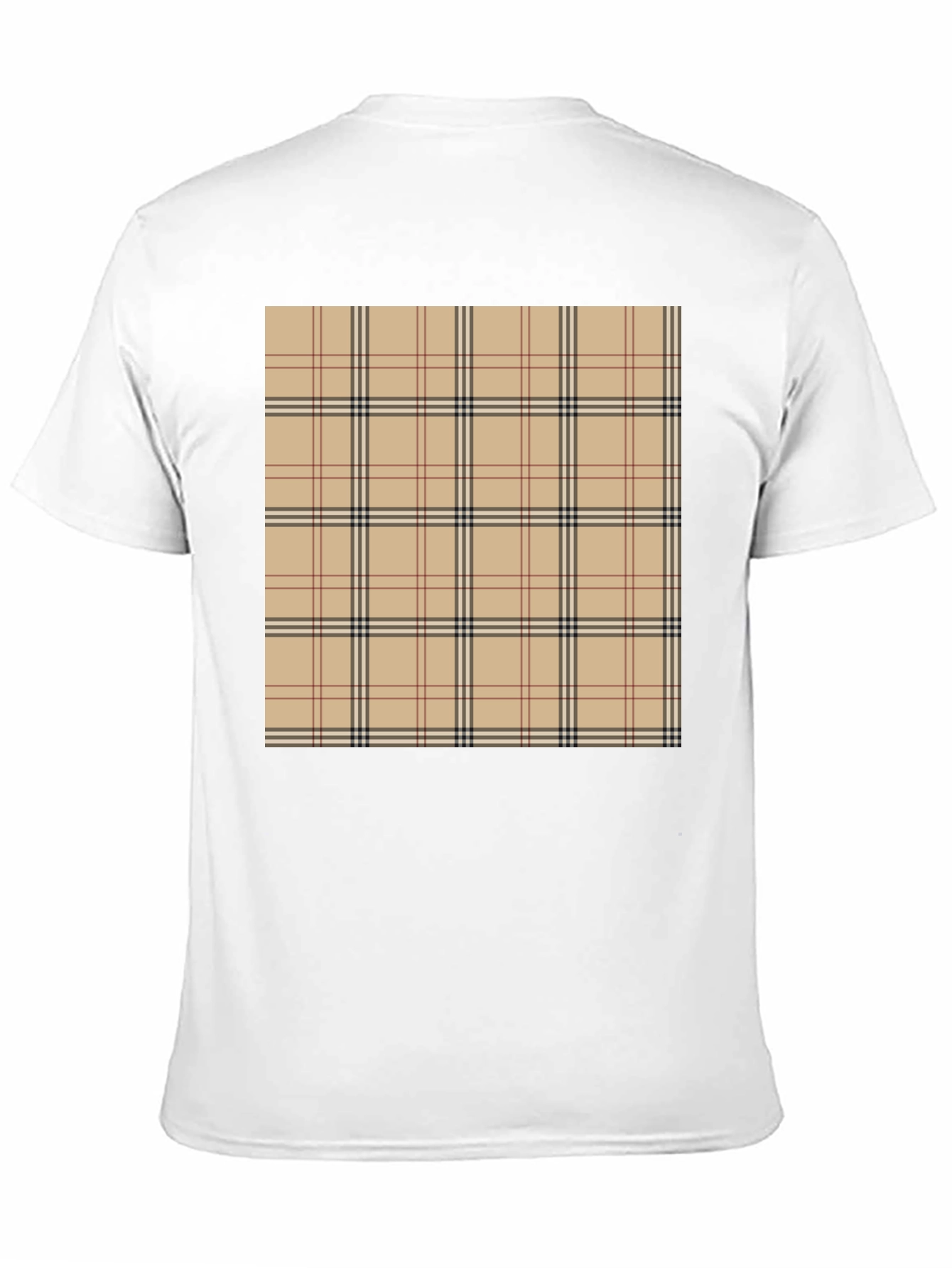 Plaid Patterned Stylish T-Shirt