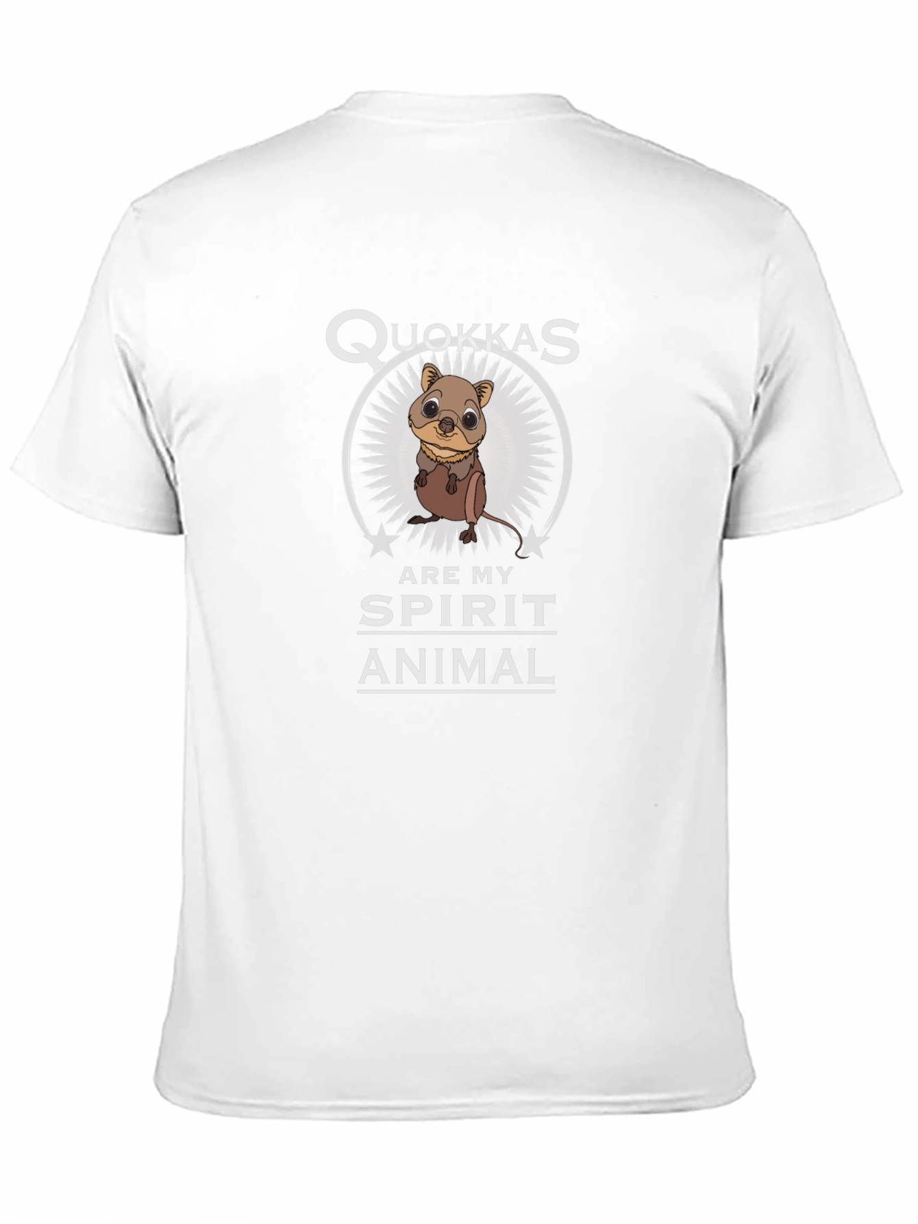 Quokkas Are My Spirit Animal Black Graphic T-Shirt