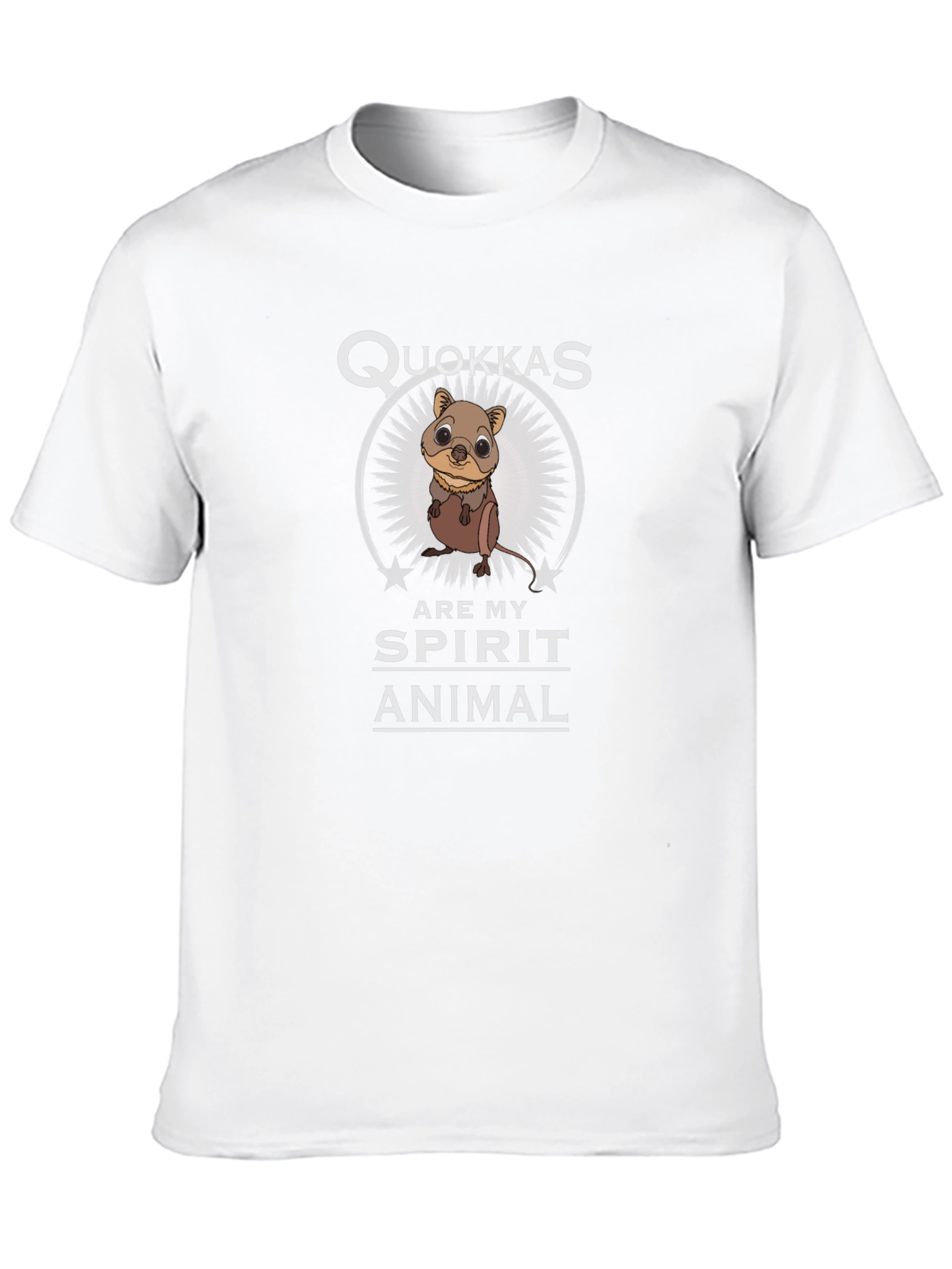 Quokkas Are My Spirit Animal Black Graphic T-Shirt
