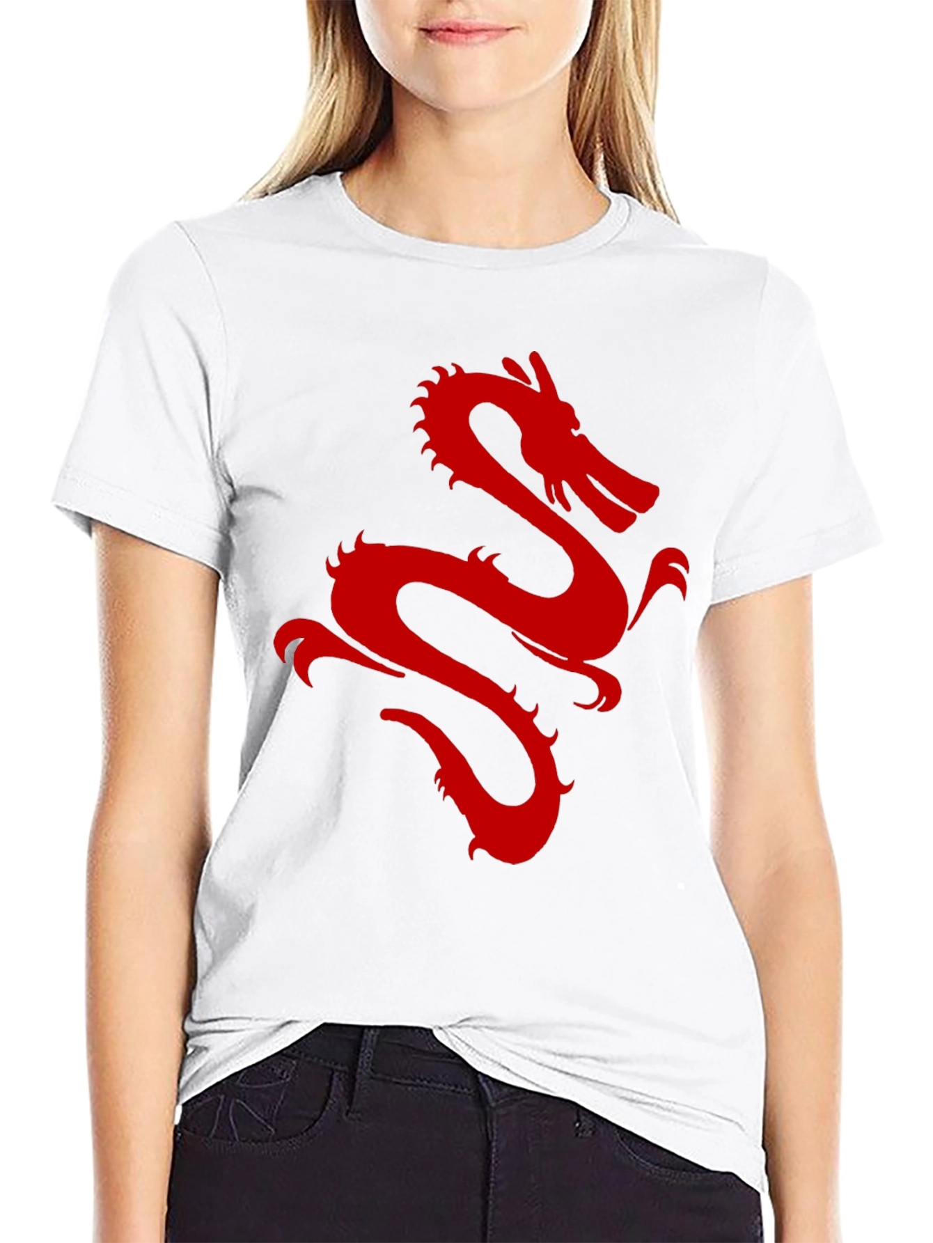 Red Dragon Graphic Black T-Shirt