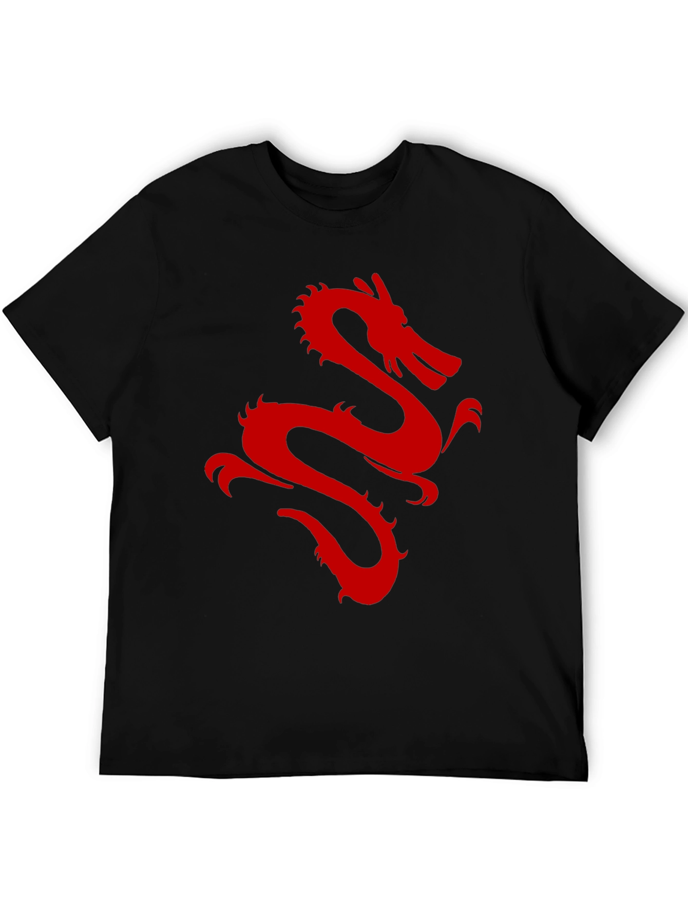 Red Dragon Graphic Black T-Shirt
