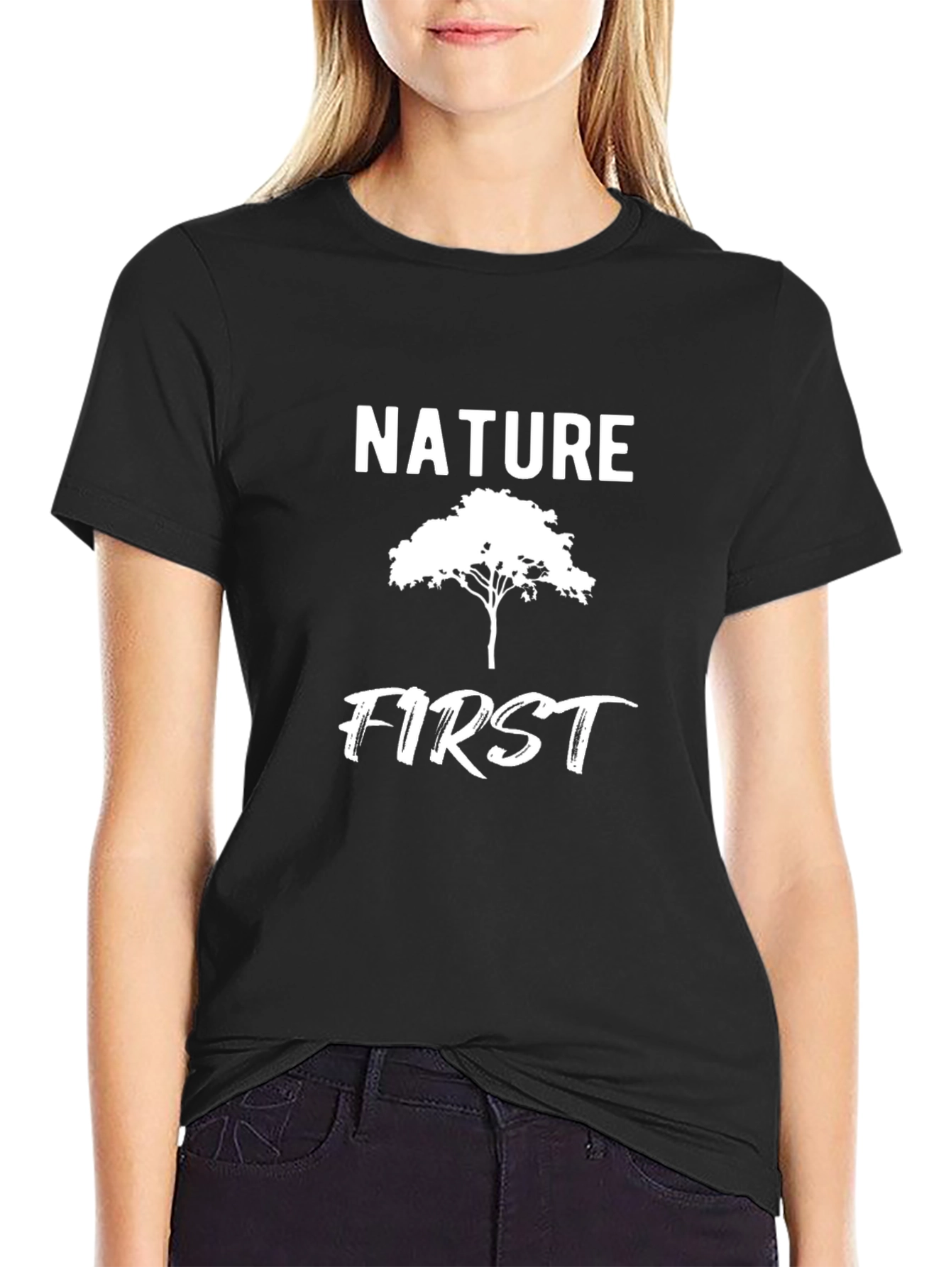 Nature First Graphic T-Shirt - Eco Friendly Tee
