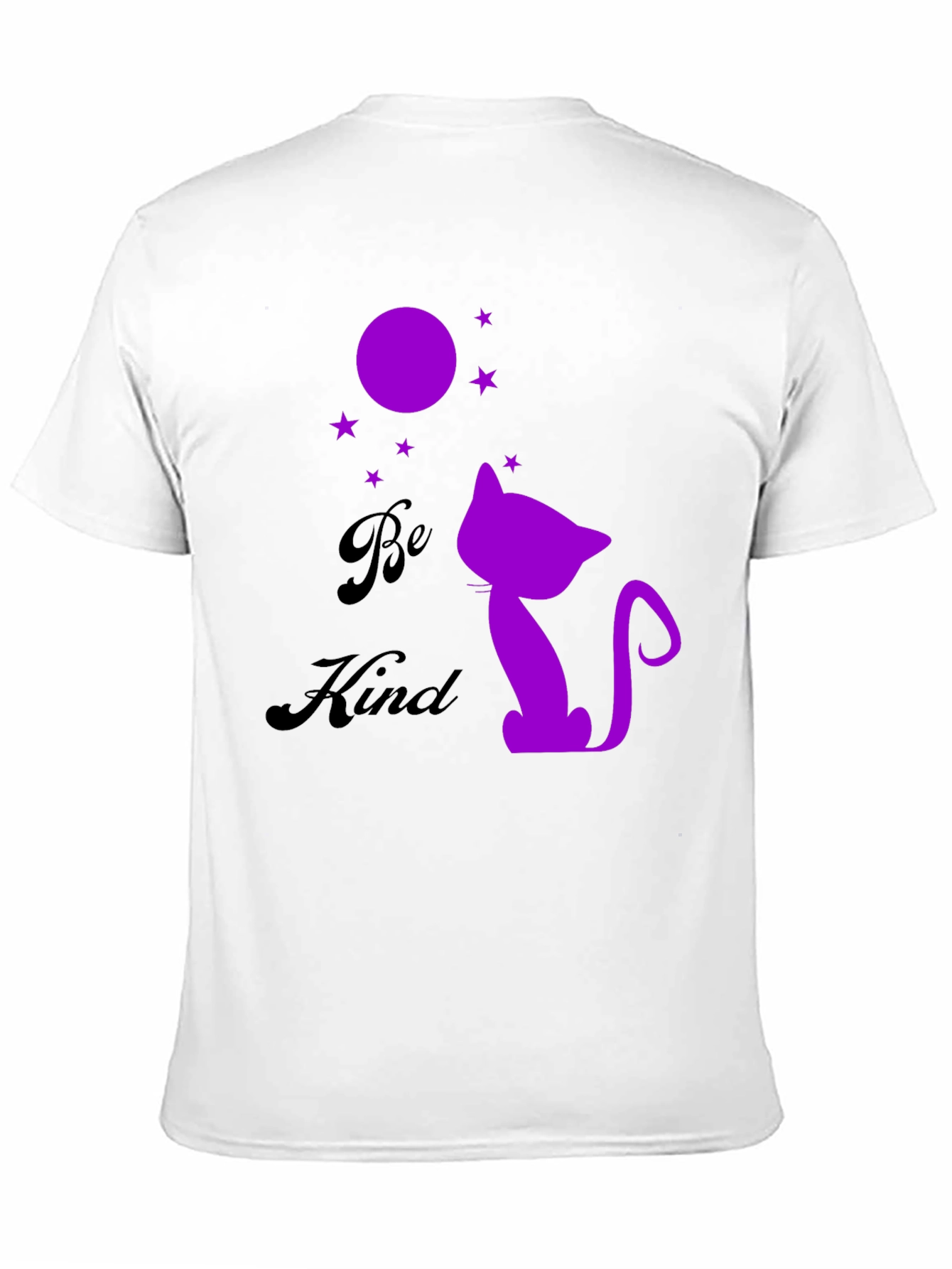 Be Kind Cat Silhouette Graphic Tee