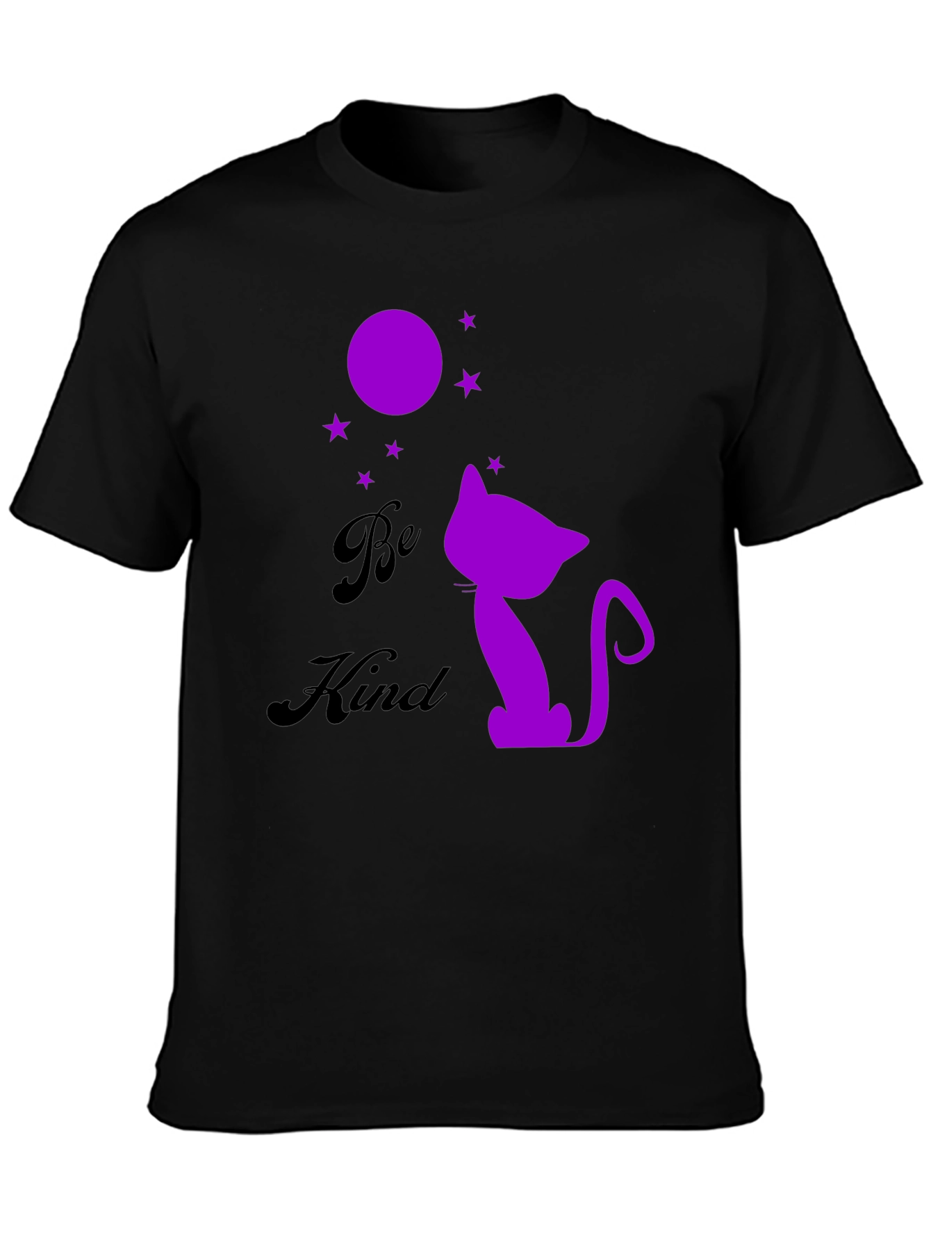 Be Kind Cat Silhouette Graphic Tee