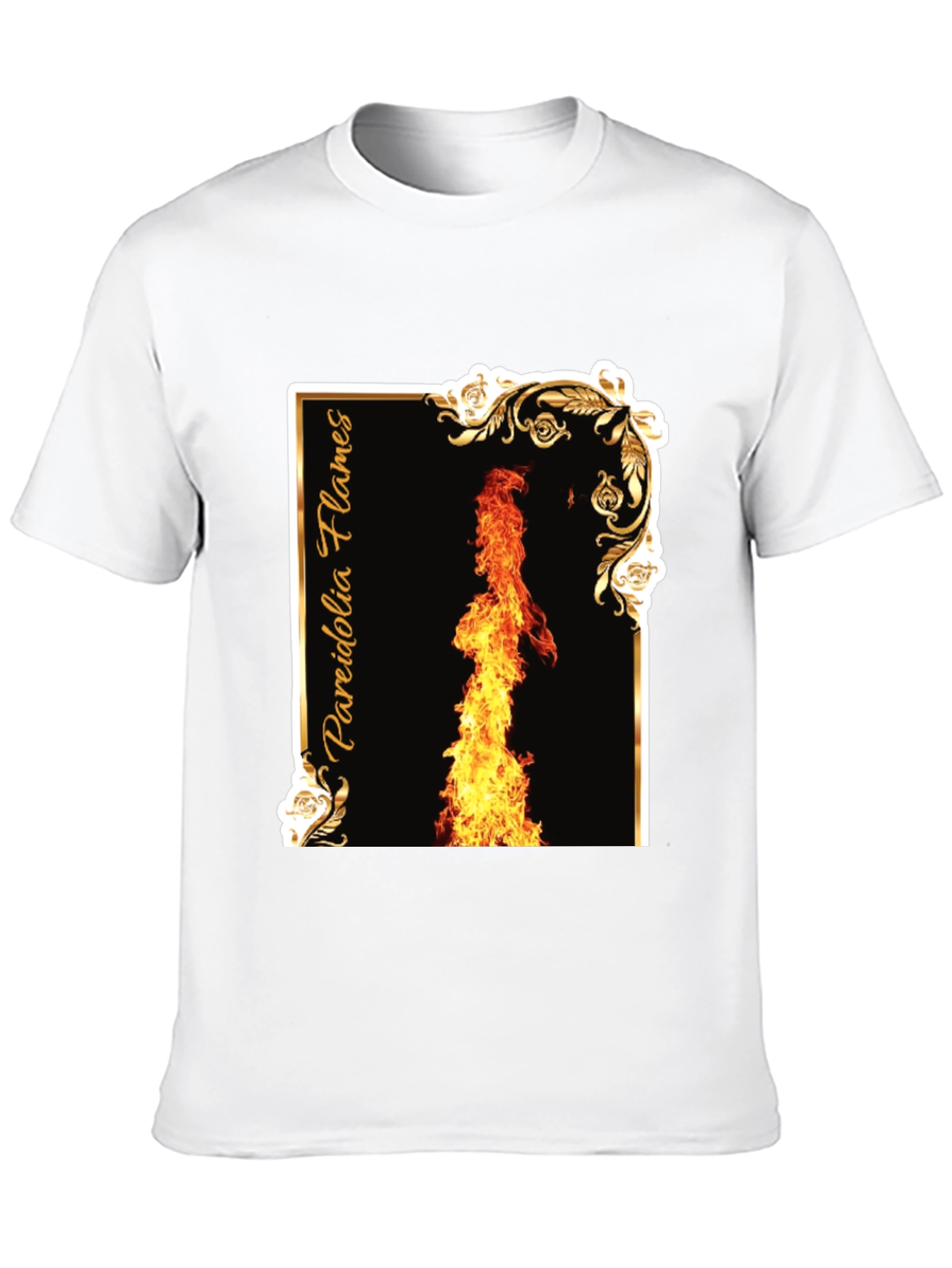 Pareidolia Flames Graphic Tee - Black