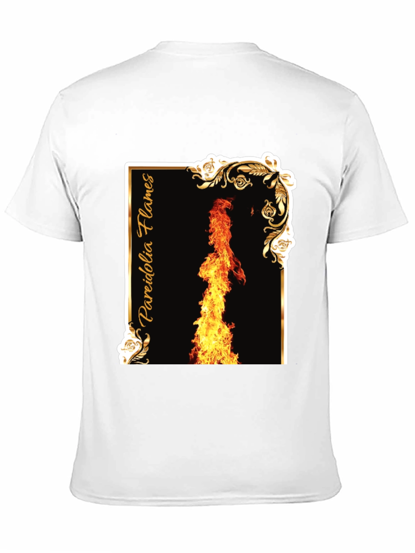 Pareidolia Flames Graphic Tee - Black