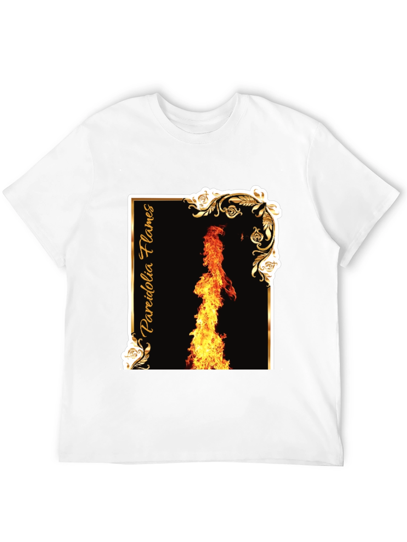 Pareidolia Flames Graphic Tee - Black