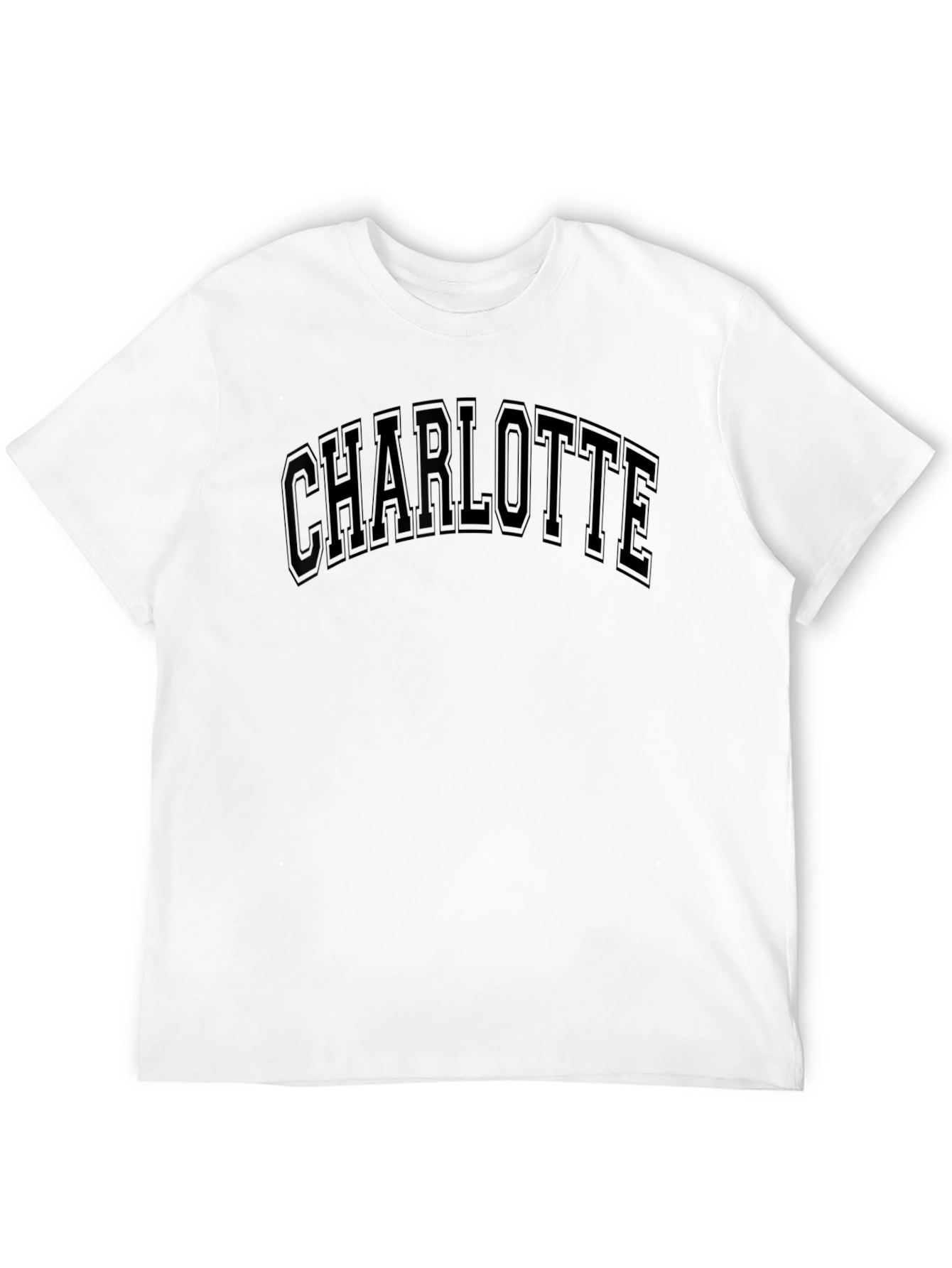 Charlotte Black Graphic Tee - Classic Style