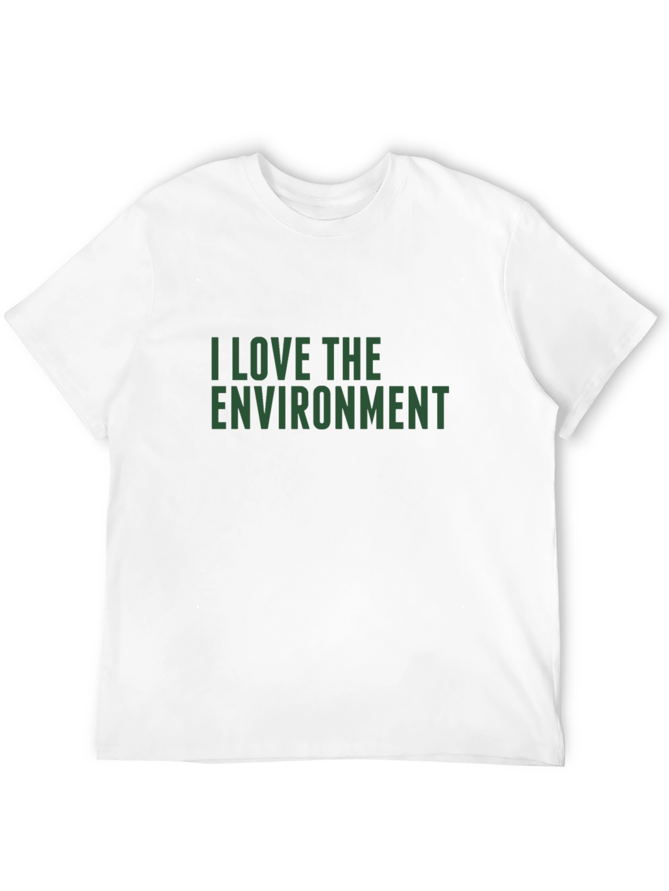 Eco-Friendly I Love the Environment Black T-Shirt