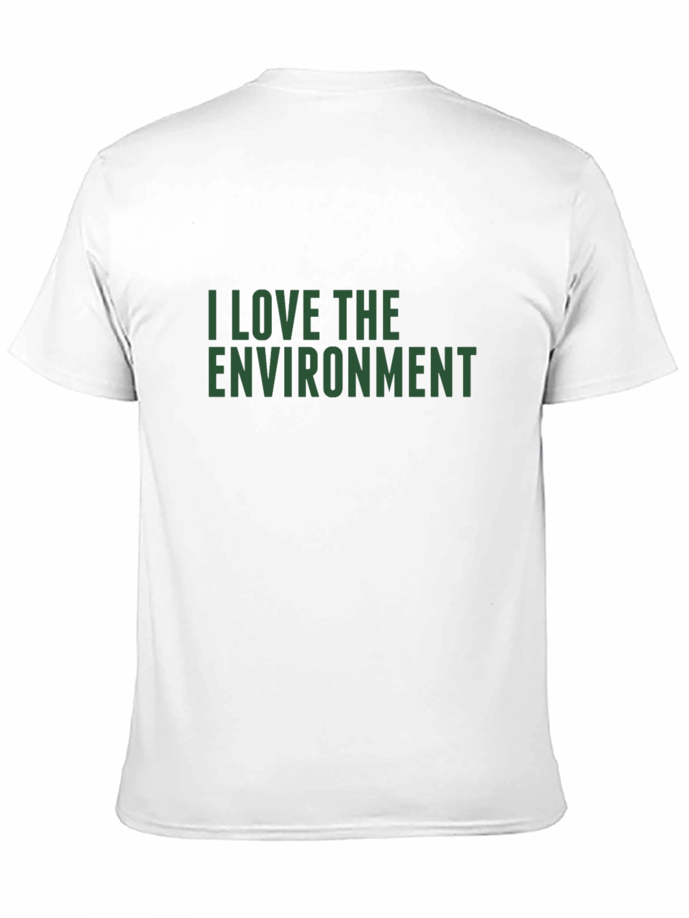 Eco-Friendly I Love the Environment Black T-Shirt