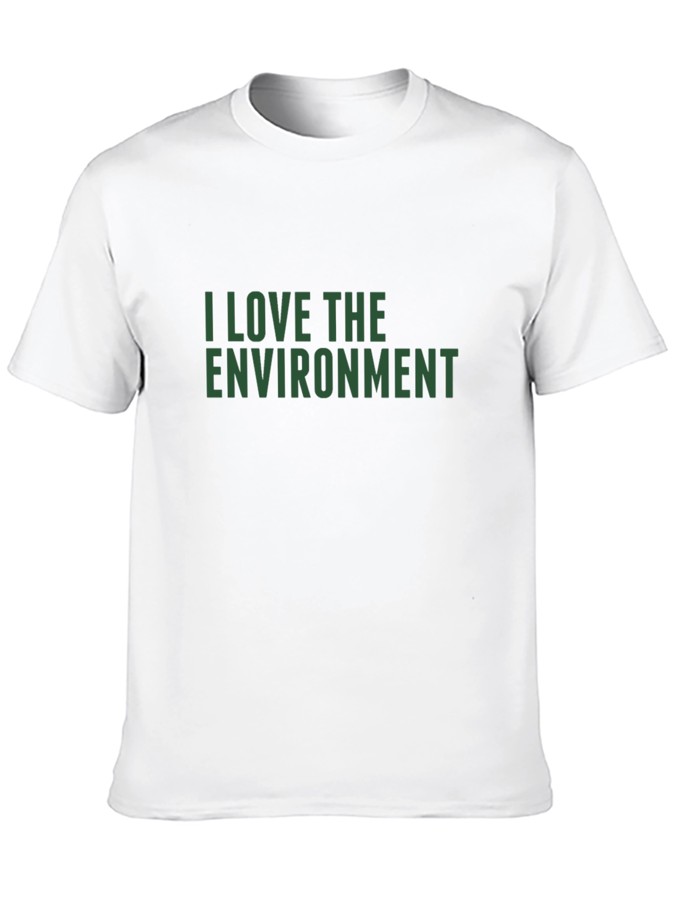 Eco-Friendly I Love the Environment Black T-Shirt