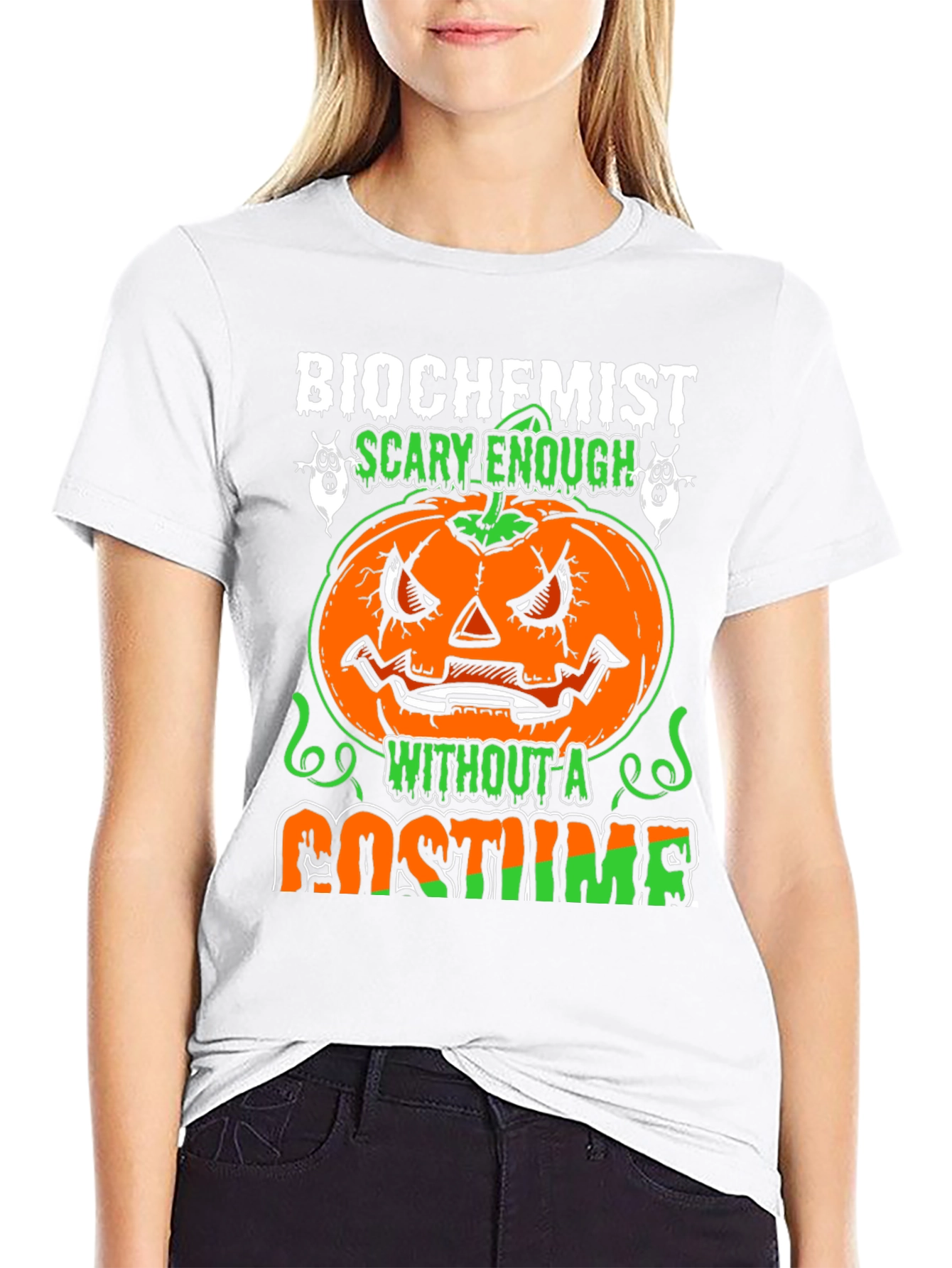 Biochemist Halloween Pumpkin Costume T-Shirt