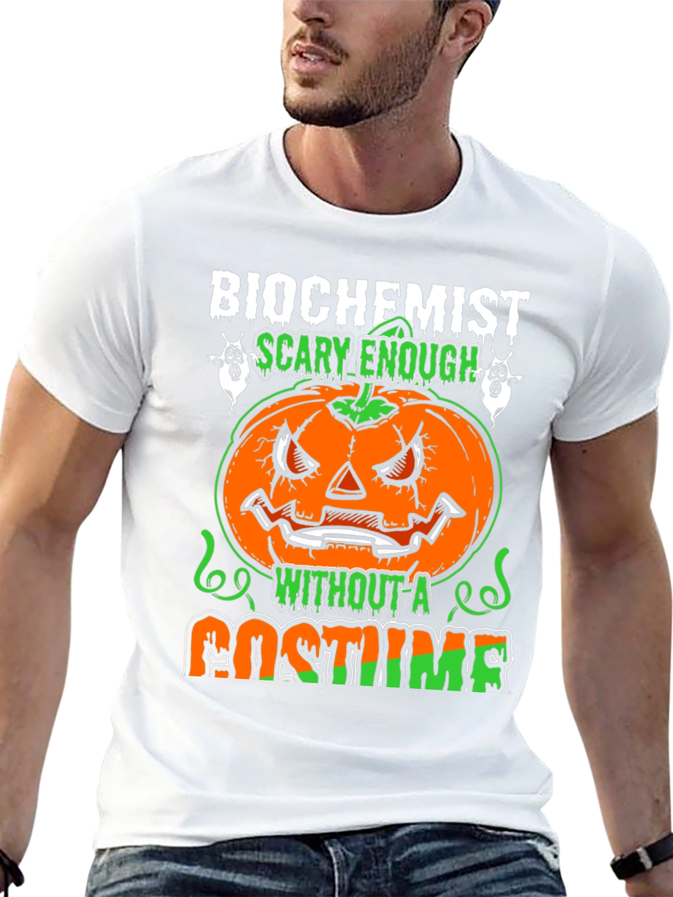 Biochemist Halloween Pumpkin Costume T-Shirt