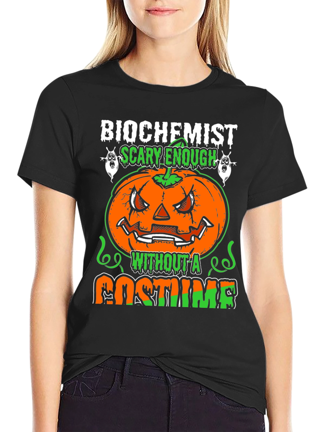 Biochemist Halloween Pumpkin Costume T-Shirt