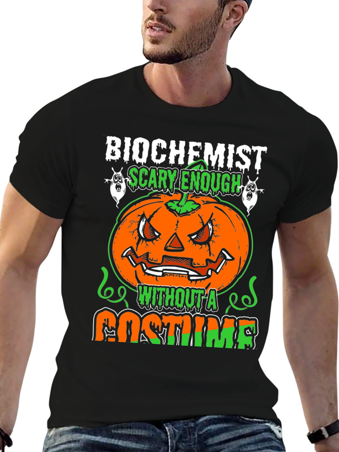 Biochemist Halloween Pumpkin Costume T-Shirt