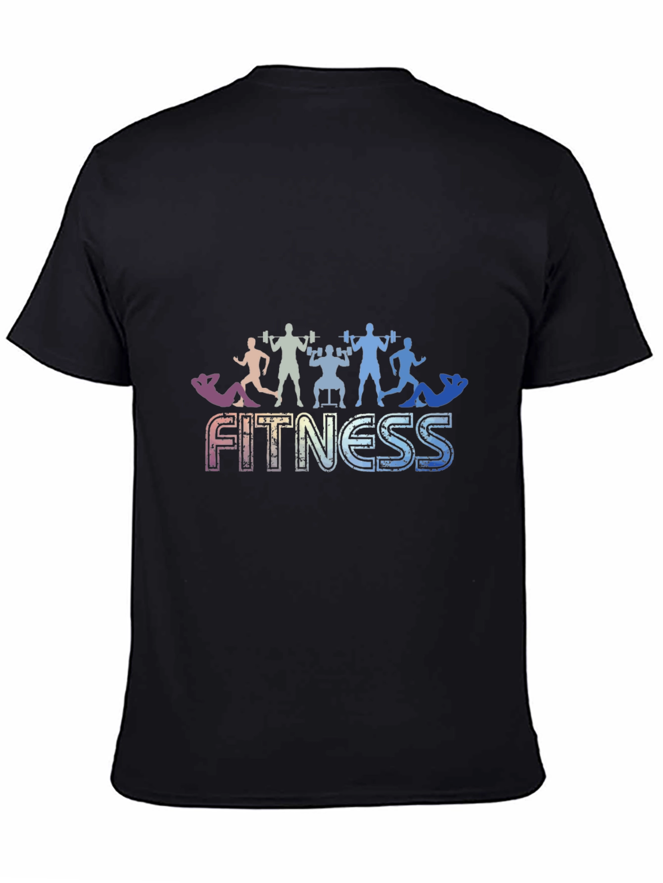 Fitness Graphic Black T-Shirt