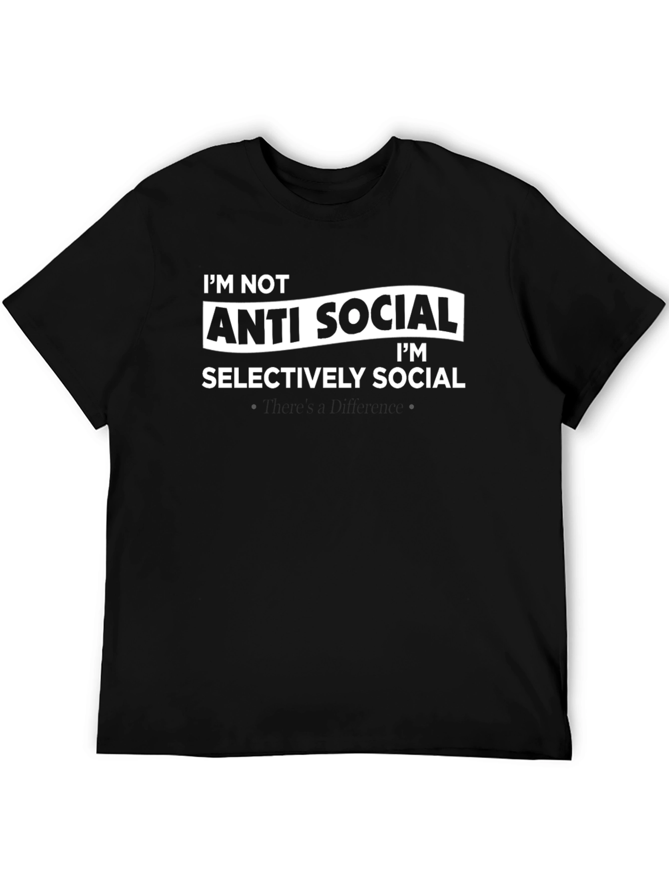 Anti Social Selectively Social Graphic T-Shirt